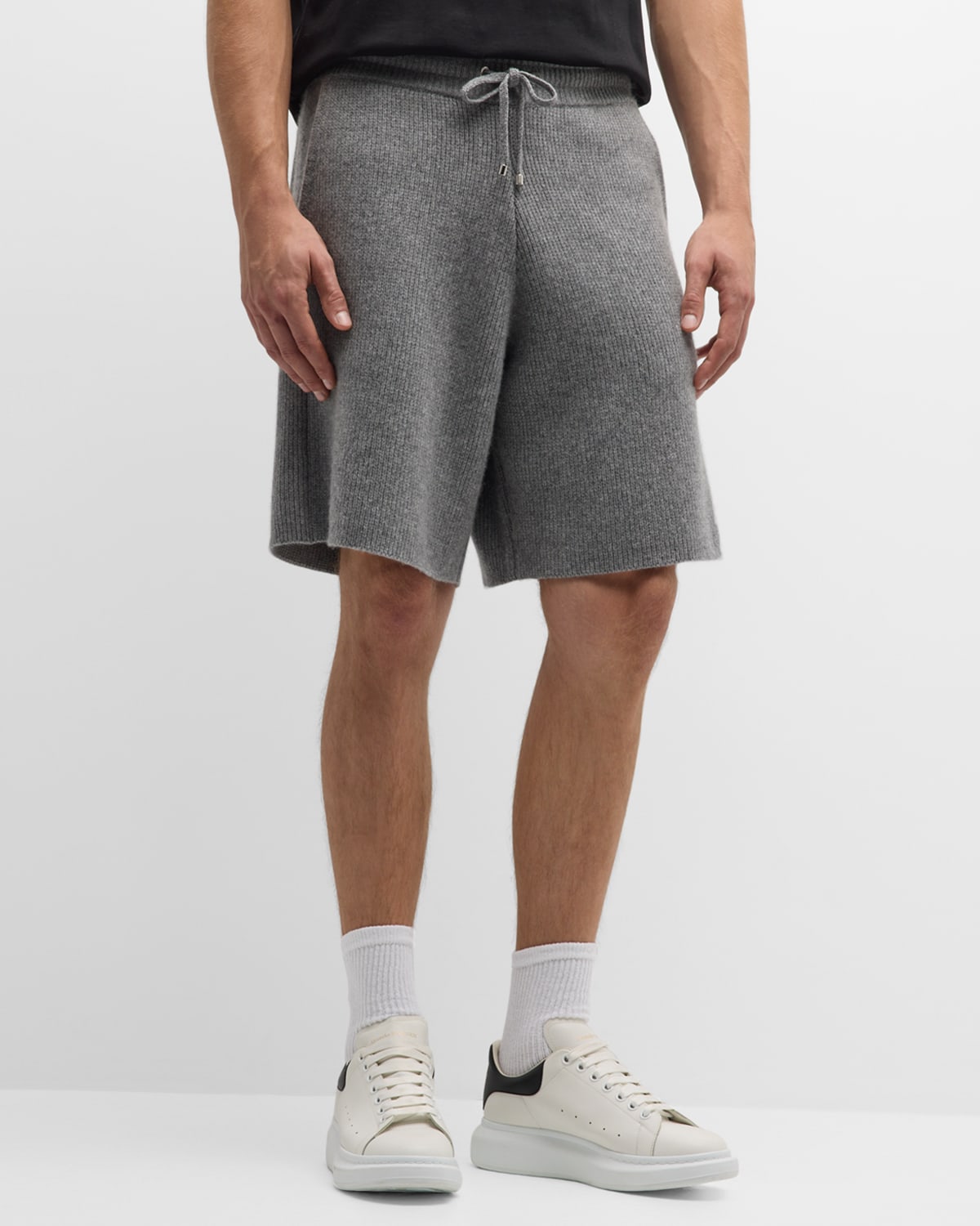 Men's Cashmere Drawstring Shorts