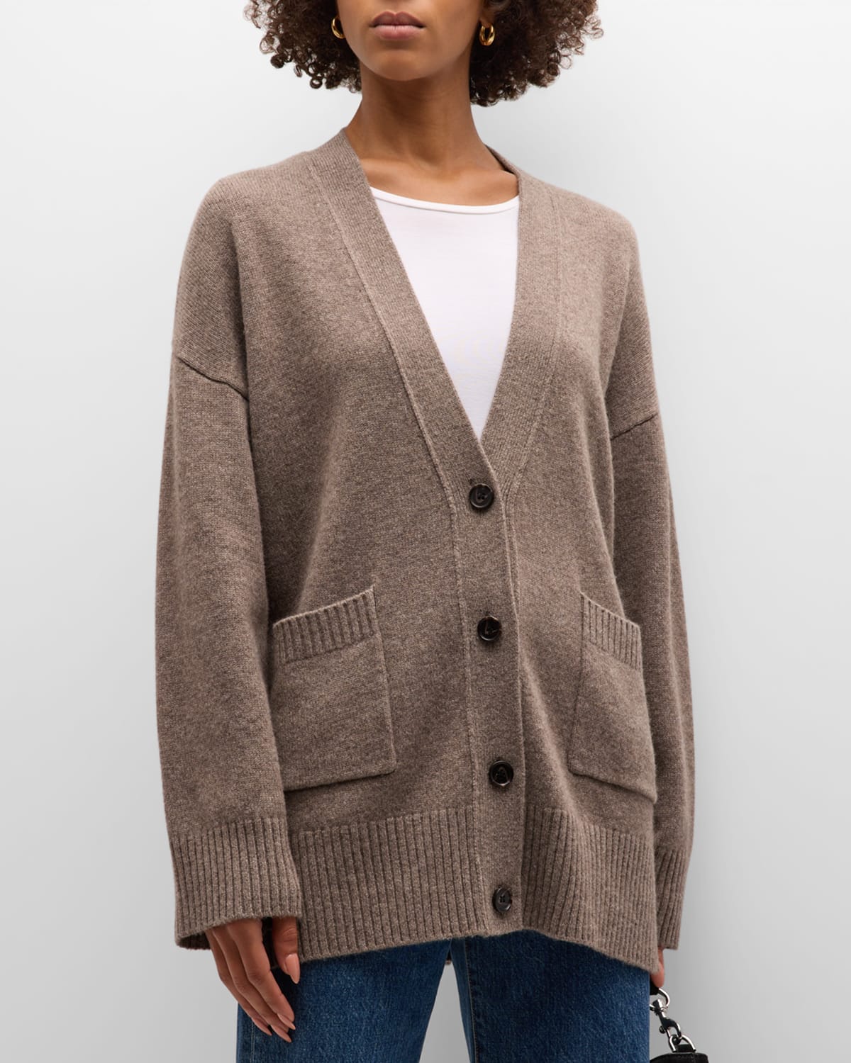 Shop Rails Perry Cashmere Wool Cardigan In Mink