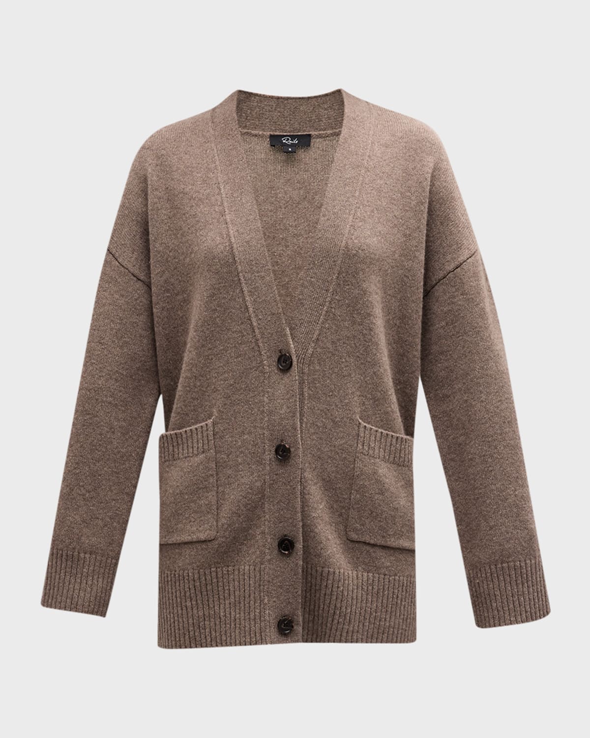 Rails Perry Cashmere Wool Cardigan In Mink