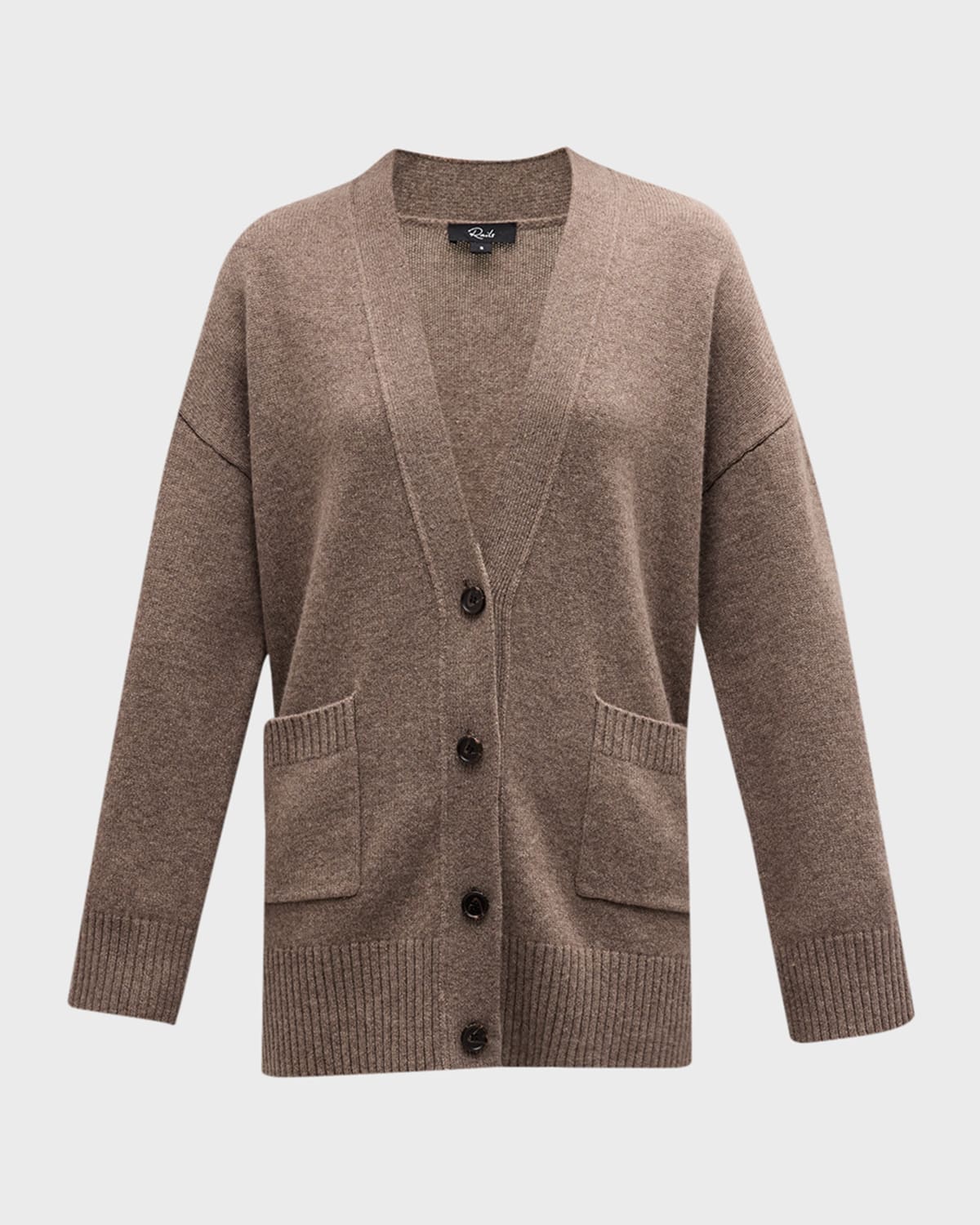 Shop Rails Perry Cashmere Wool Cardigan In Mink