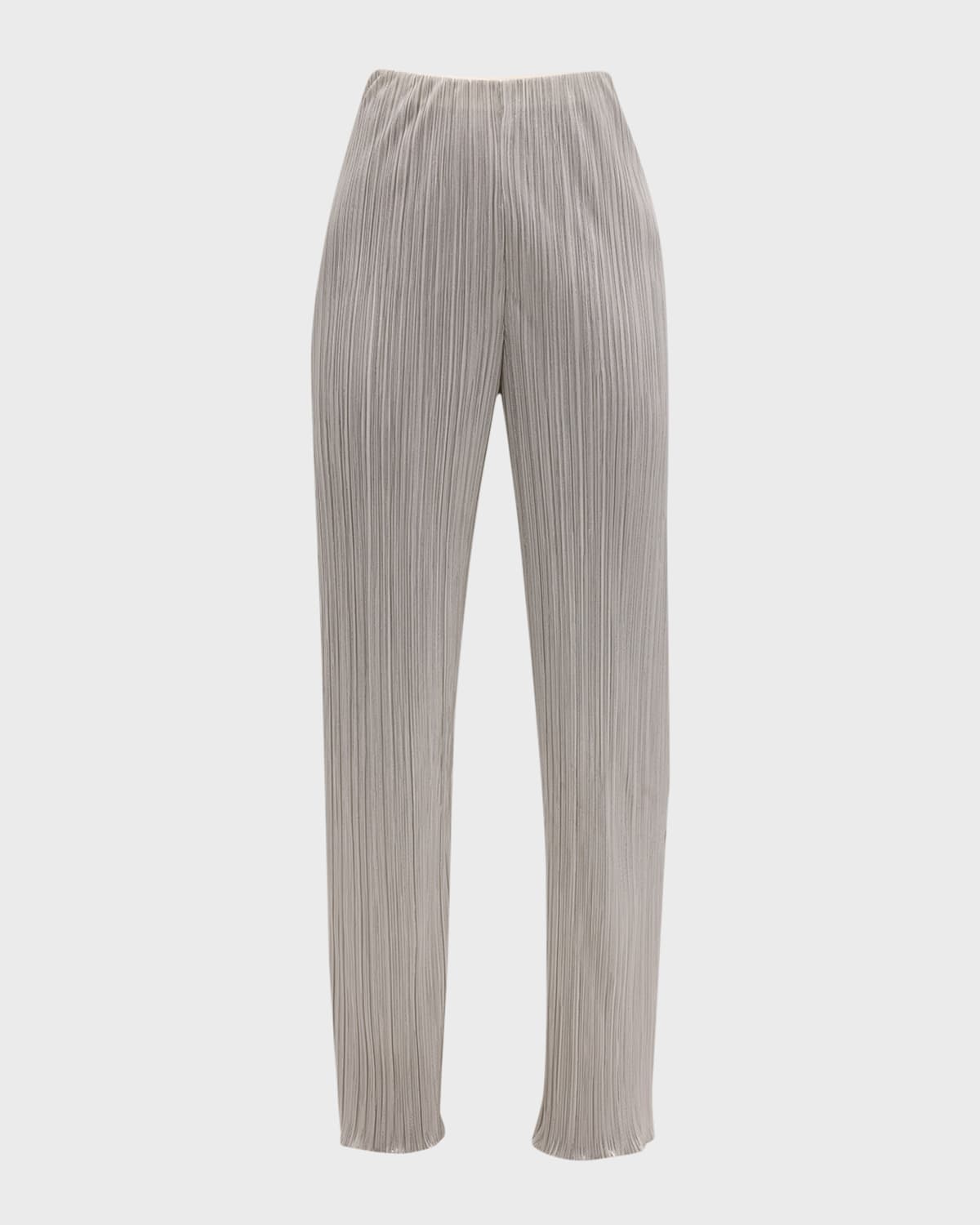 Rails Rowan High-rise Straight-leg Plisse Pants In Frost