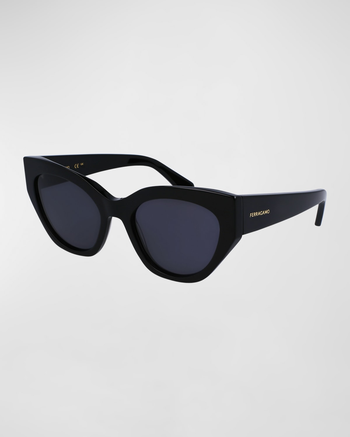 Rivets Acetate Cat-Eye Sunglasses