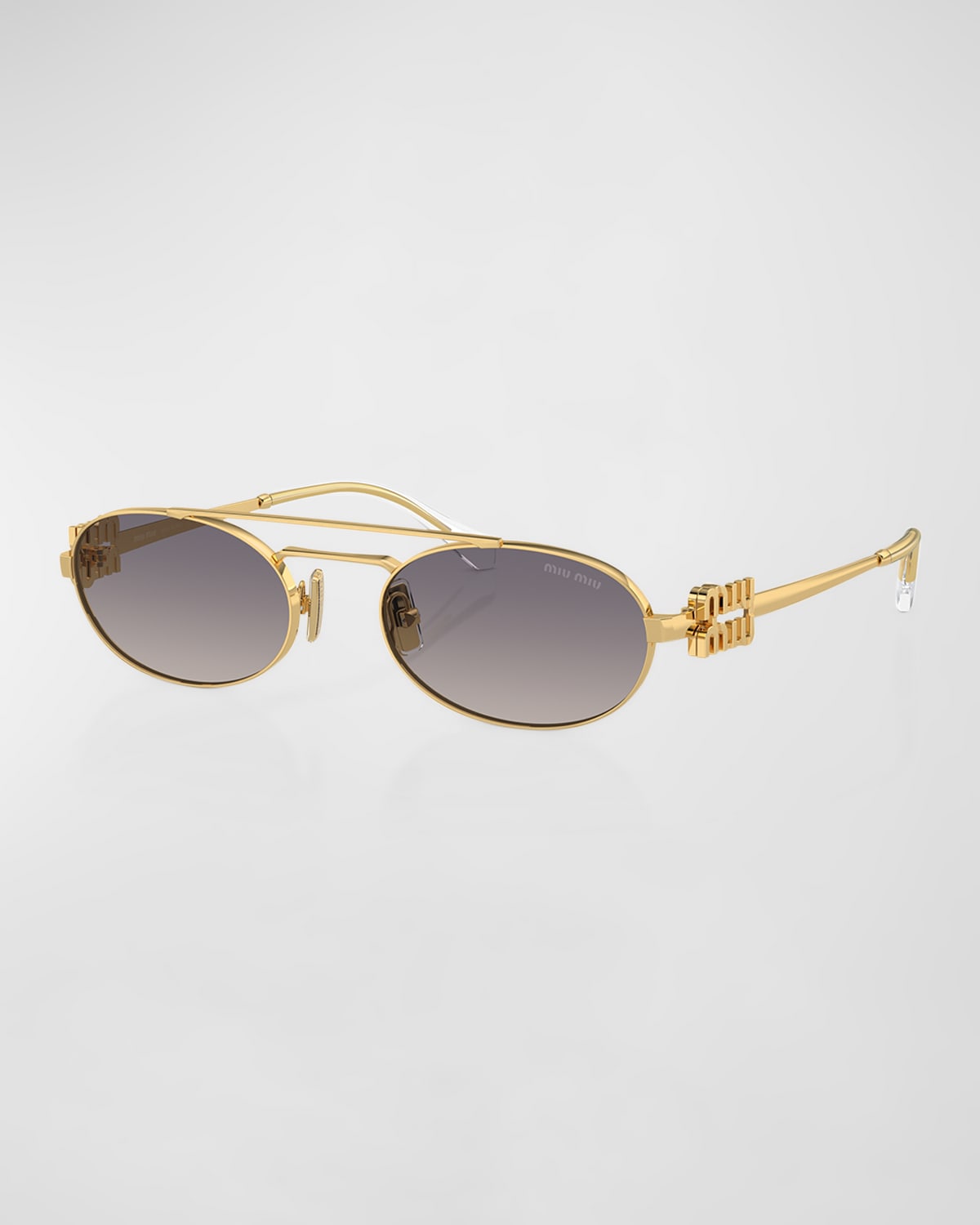 Miu Miu | 54mm Oval Metal Sunglasses
