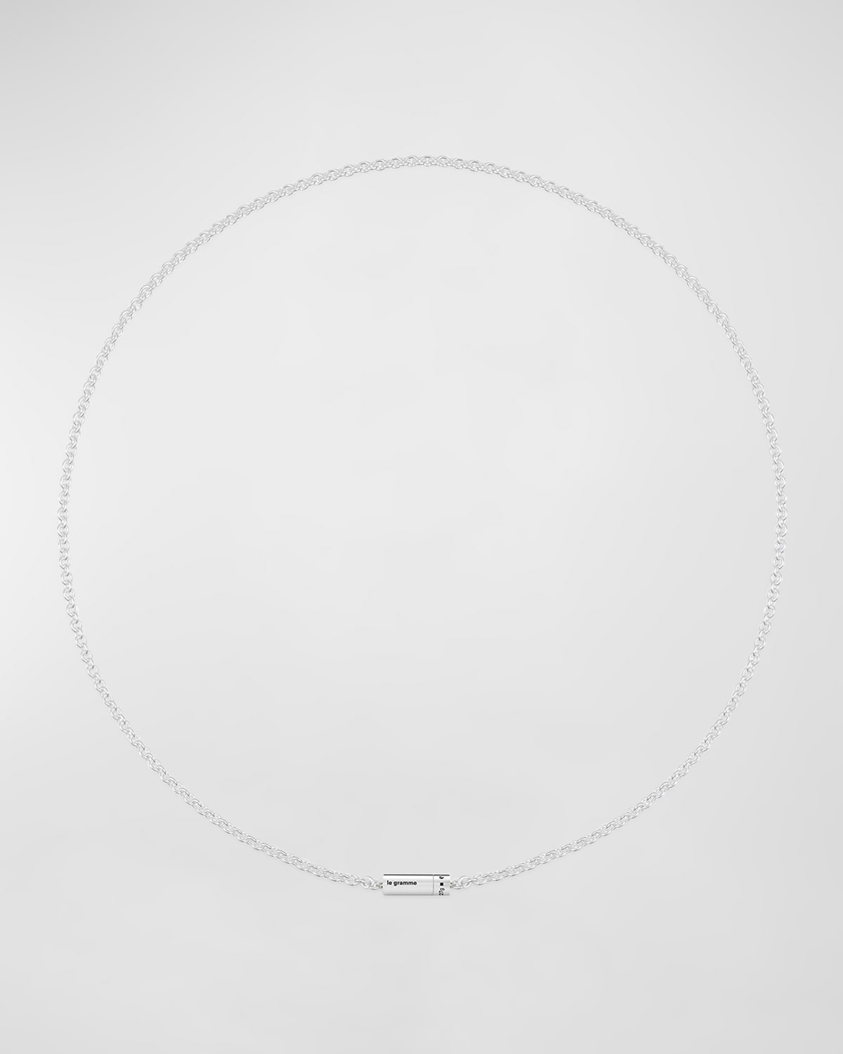 Men's Polished Sterling Silver Cable Chain Necklace
