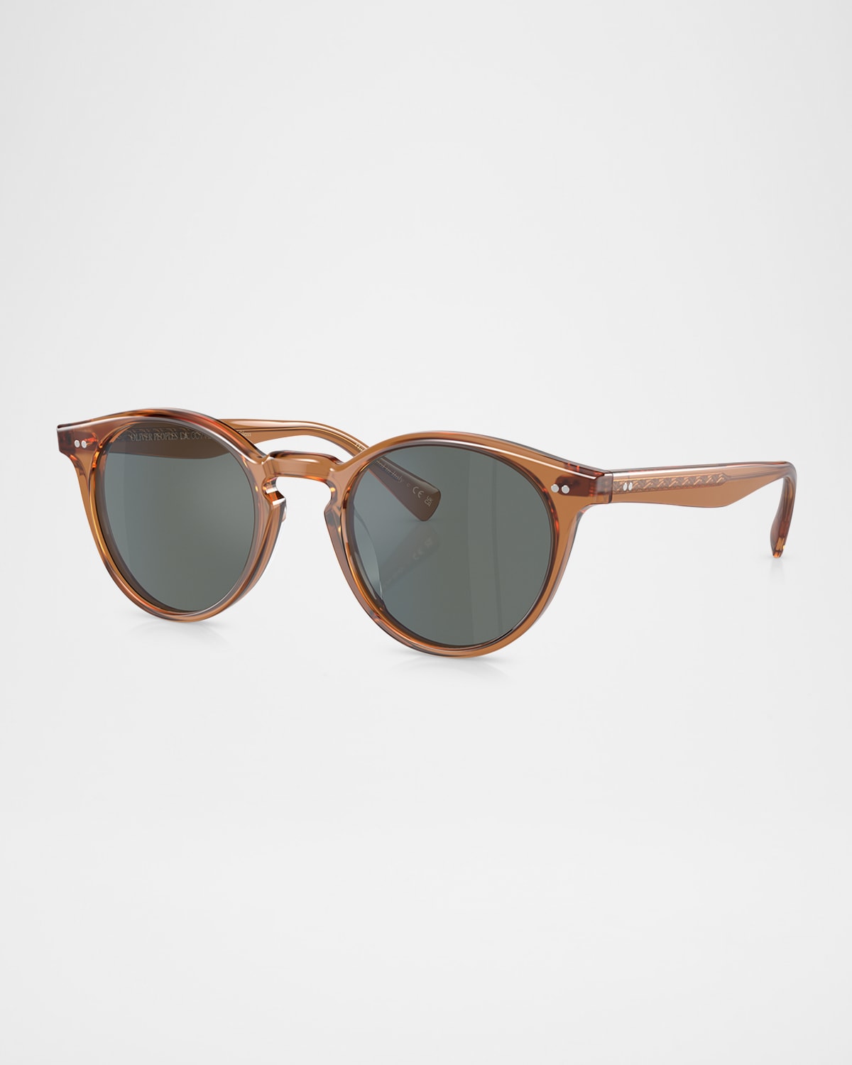 Oliver Peoples Cary Grant Sun Round-frame Sunglasses In Navy