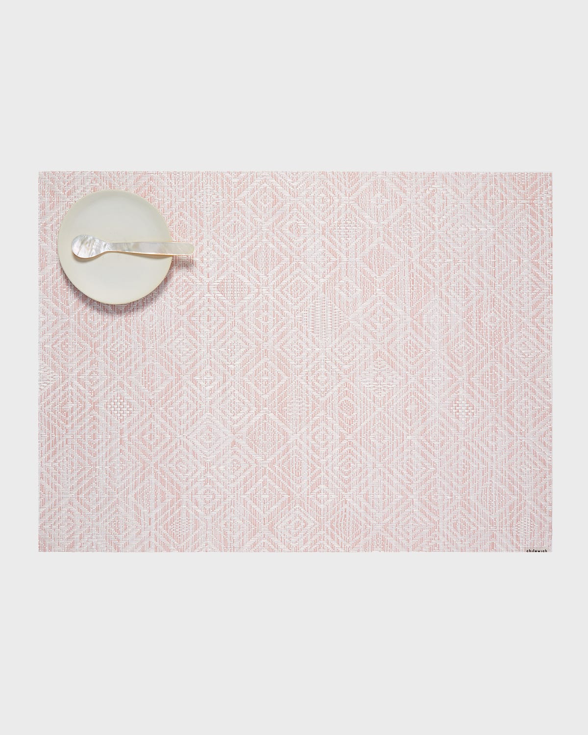 Chilewich Mosaic Placemat, 19" X 14" In Pink Lemon