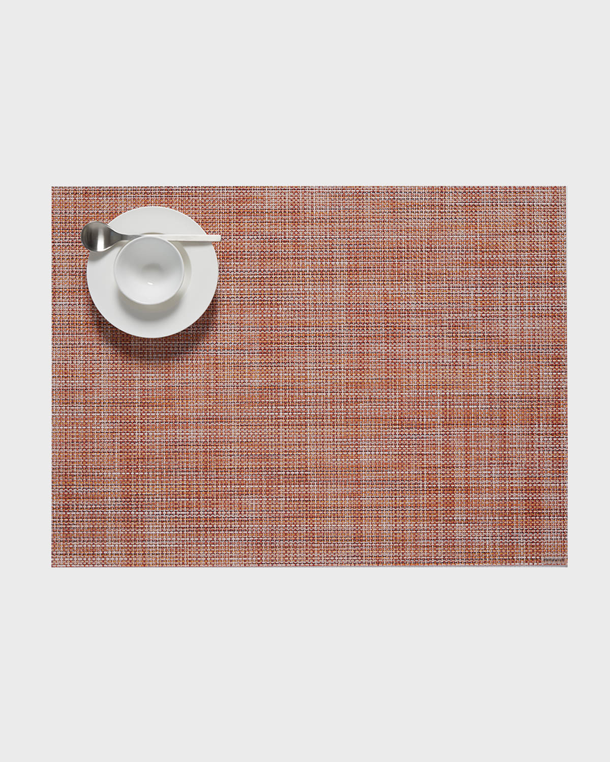 Chilewich Mini Basketweave Rectangular Placemat In Cinnamon