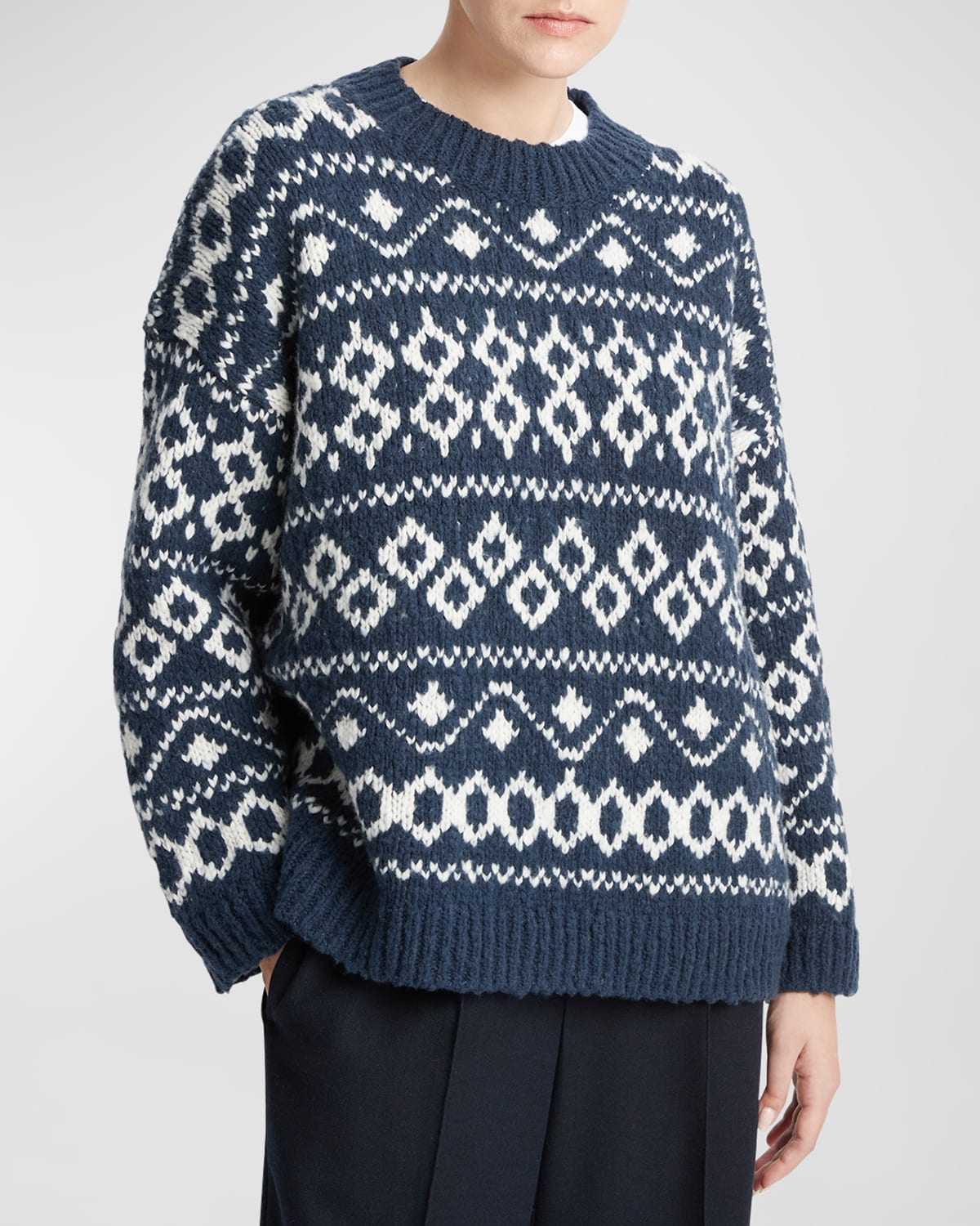 Nordic Wool-Blend Fair Isle Sweater