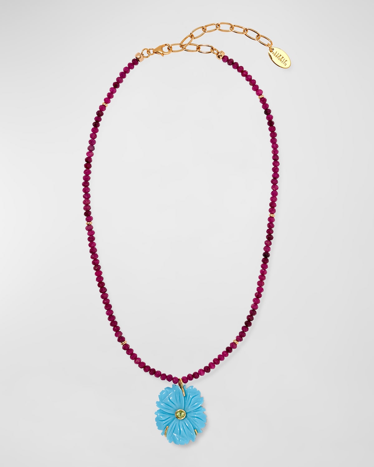 Lizzie Fortunato New Bloom Beaded Turquoise Necklace In Blue