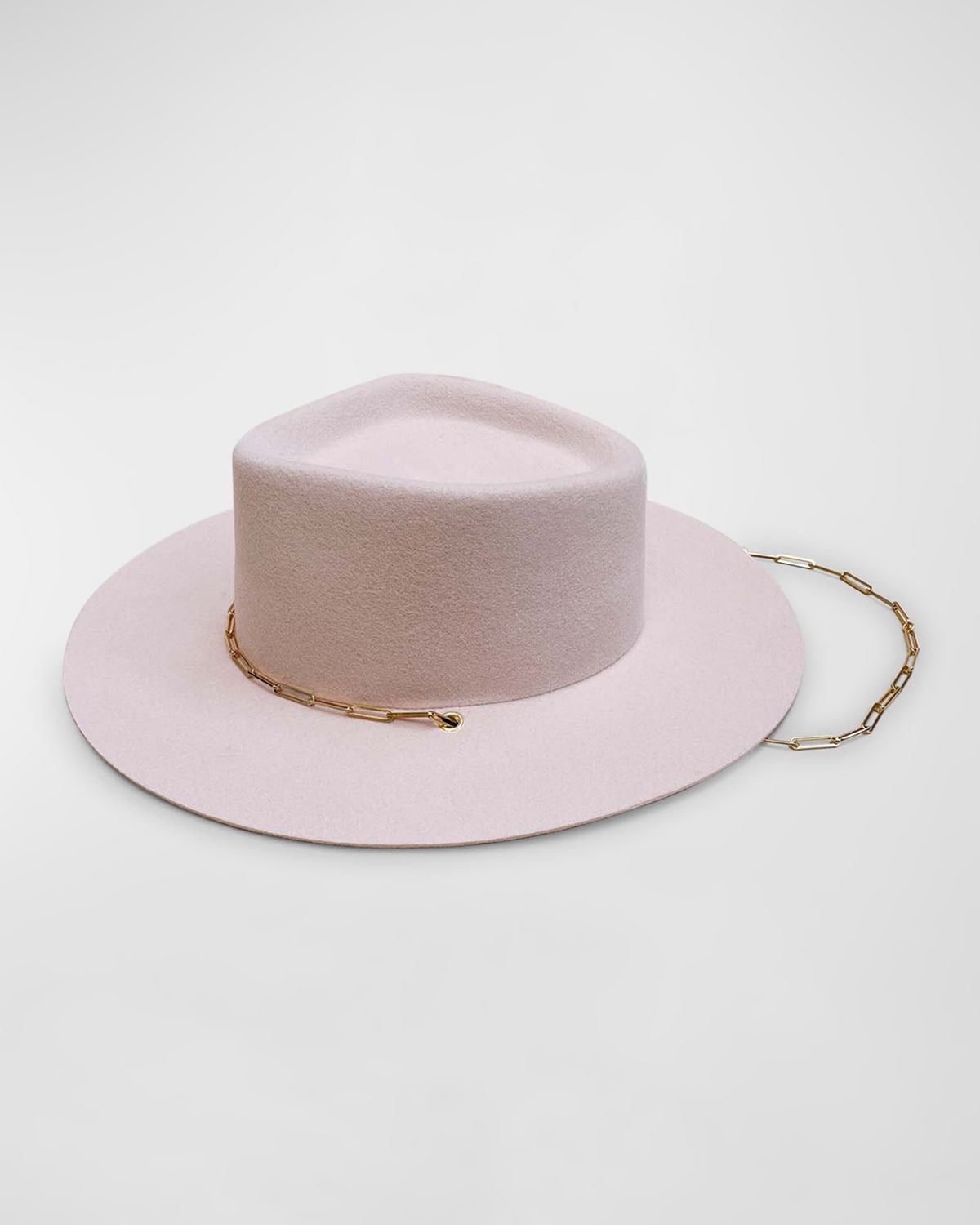 Ulysse Merino Wool Fedora With Chain