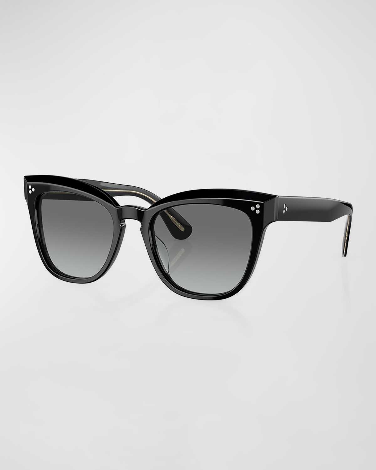 OLIVER PEOPLES BEVELED ACETATE BUTTERFLY SUNGLASSES