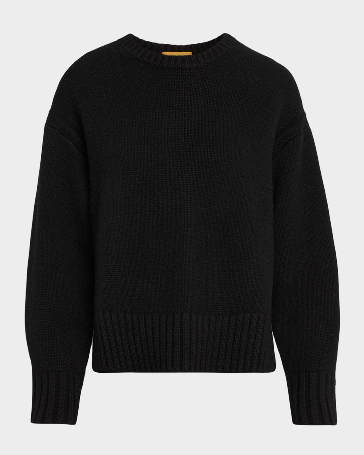 Guest In Residence Cozy Cashmere Crewneck Sweater In Black