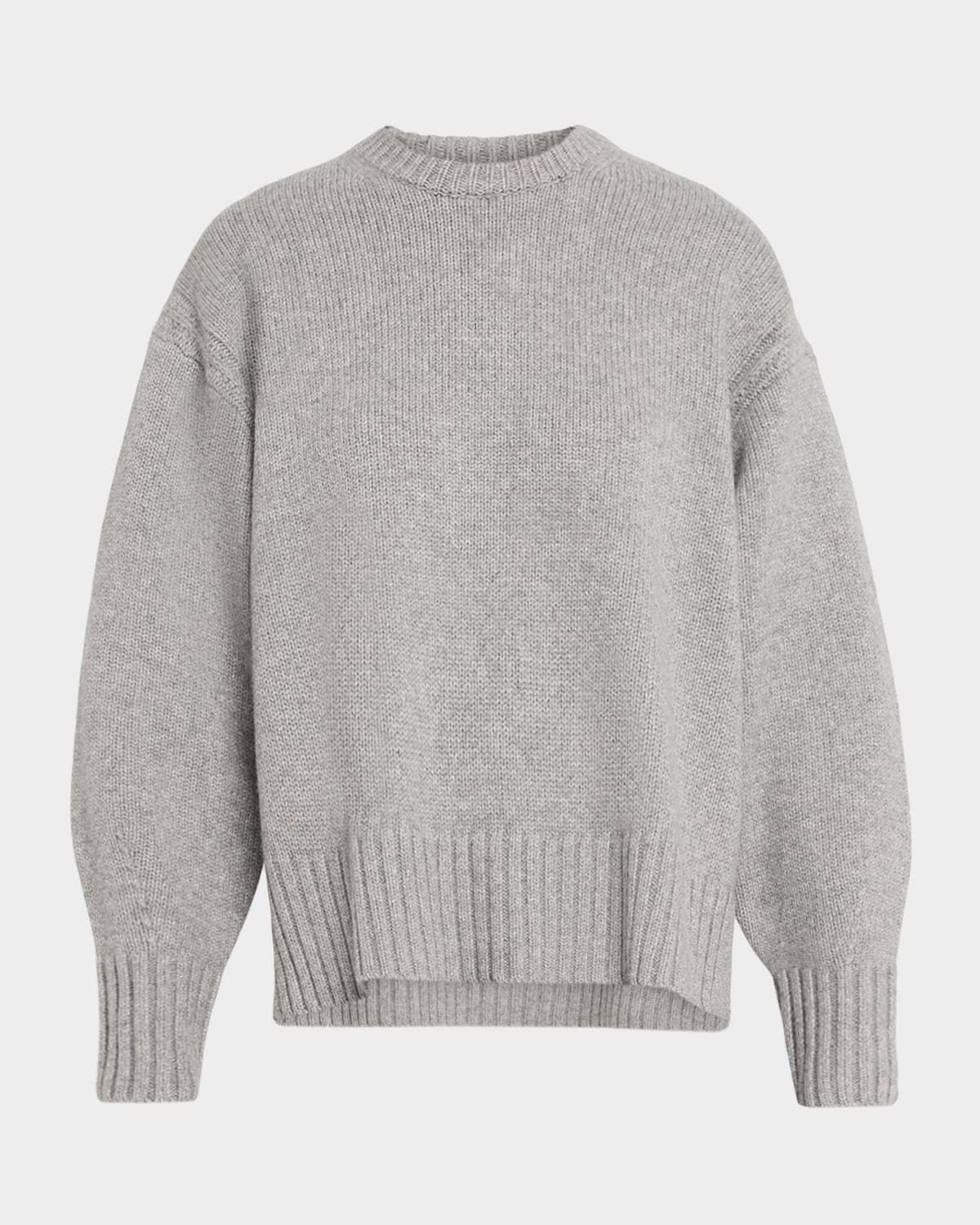 Guest In Residence Cozy Cashmere Crewneck Sweater In Gray