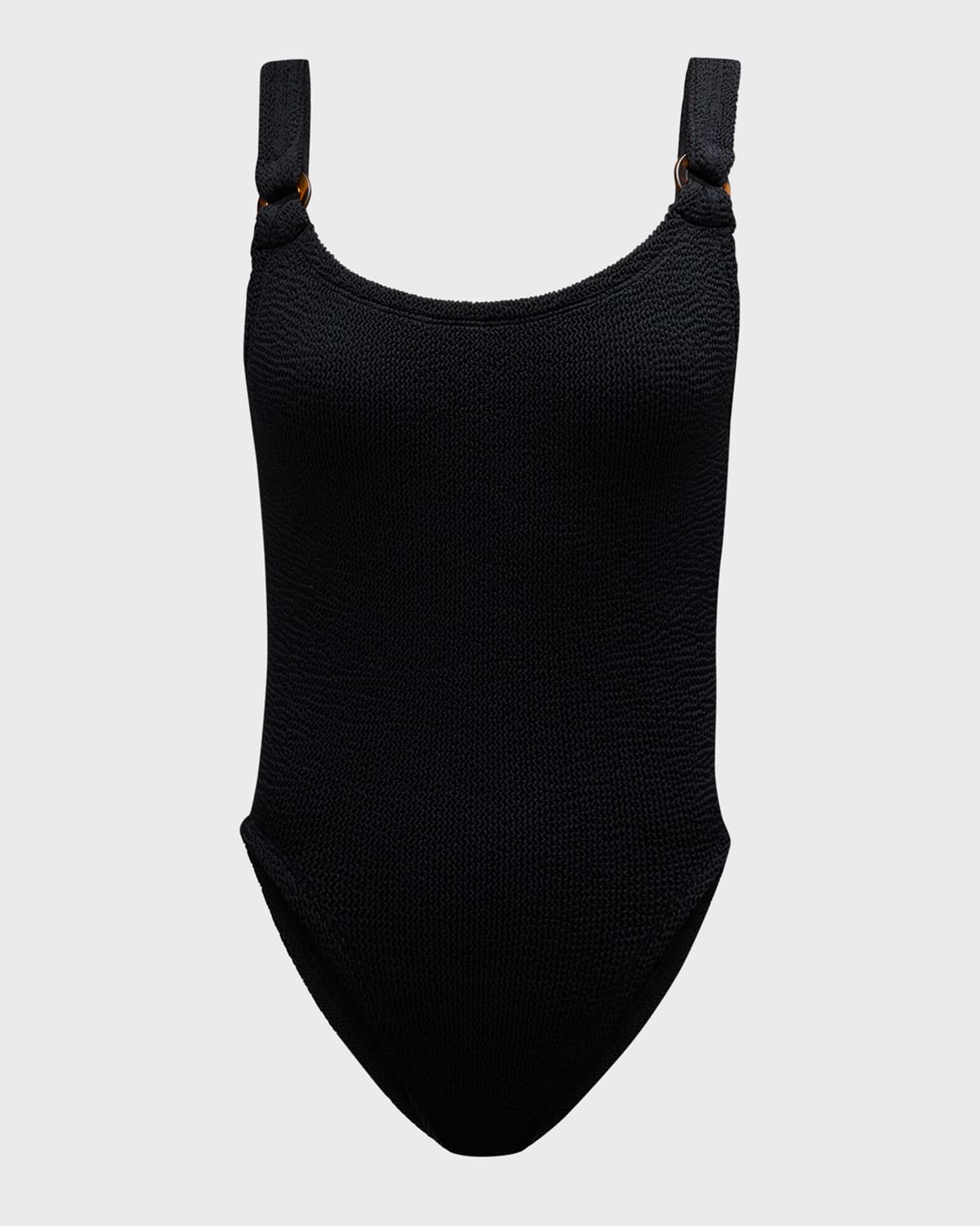Hunza G Domino Scooped-back Swimsuit In Black