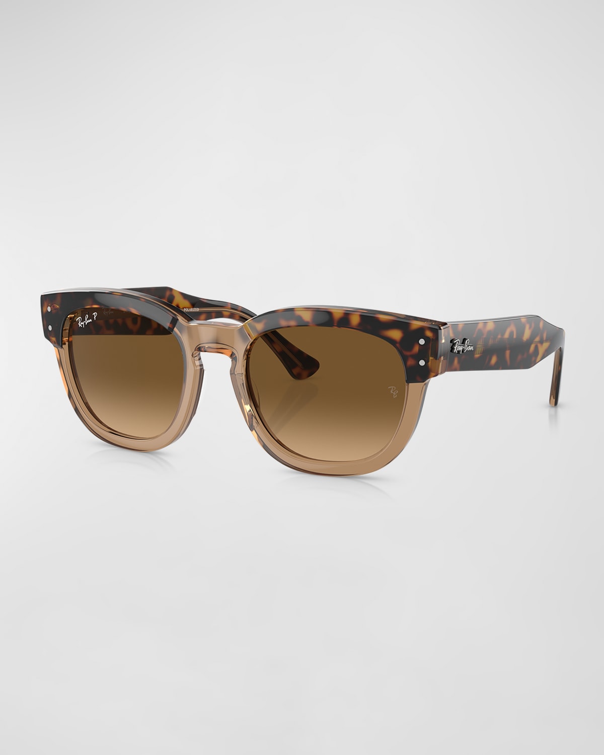Ray Ban Rb029s Gradient Mega Hawkeye Sunglasses In Brown Gradient