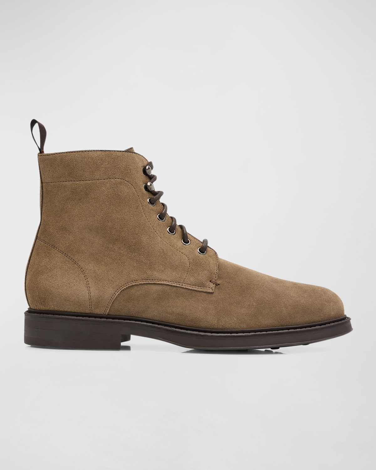 Men's Bernardo Suede Lace-Up Boots