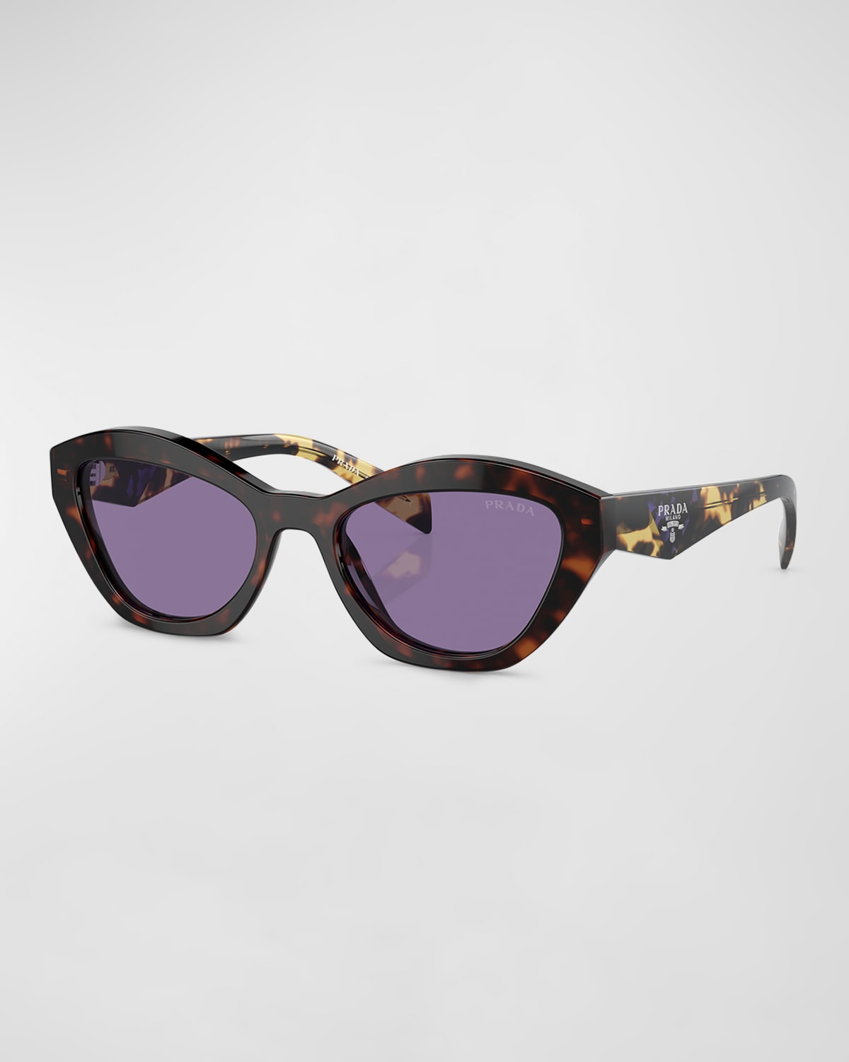 Prada Low Bridge Butterfly Women's Sunglasses, Pr A02sf In Havana
