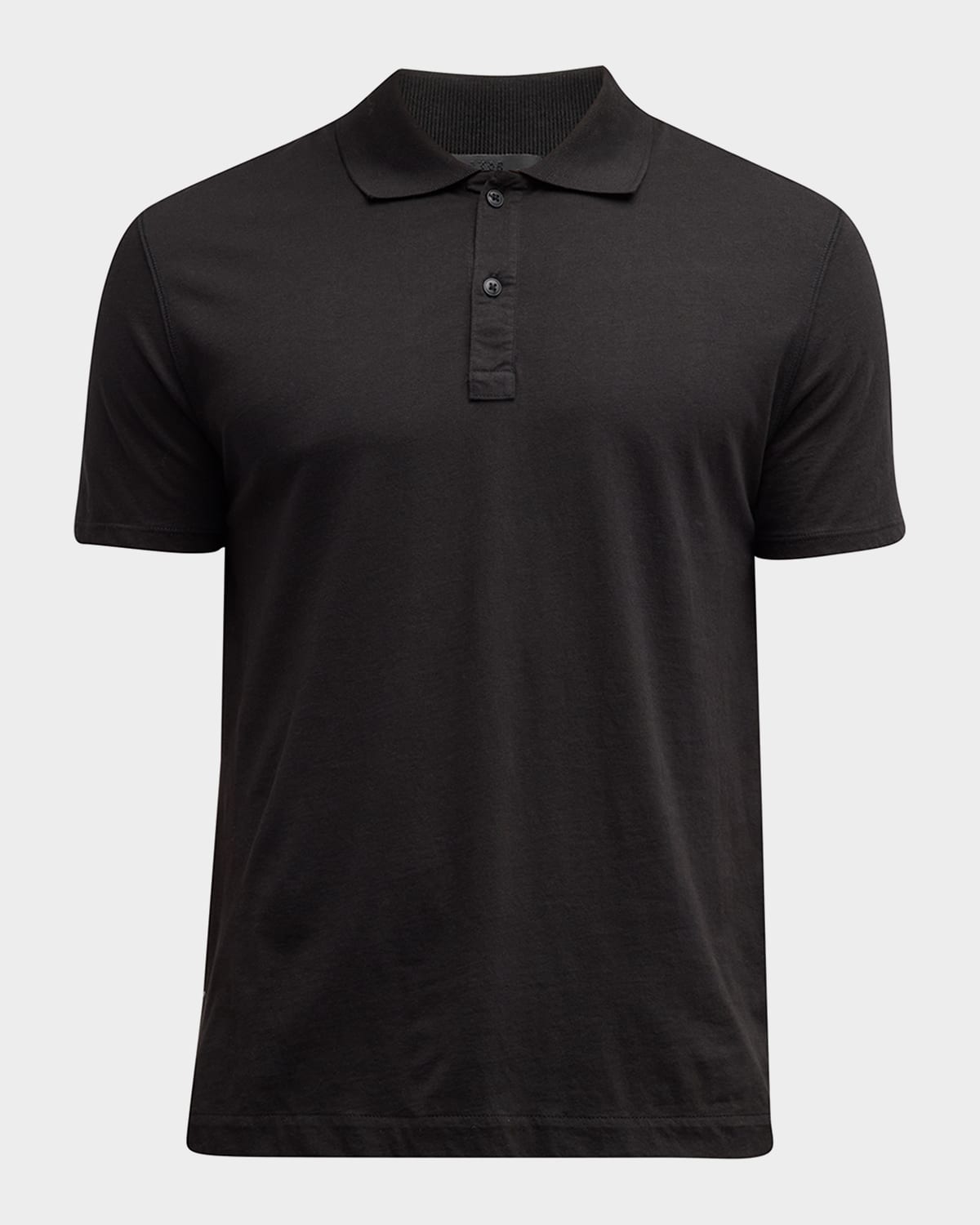 Shop Atm Anthony Thomas Melillo Men's Classic Jersey Polo Shirt In Black