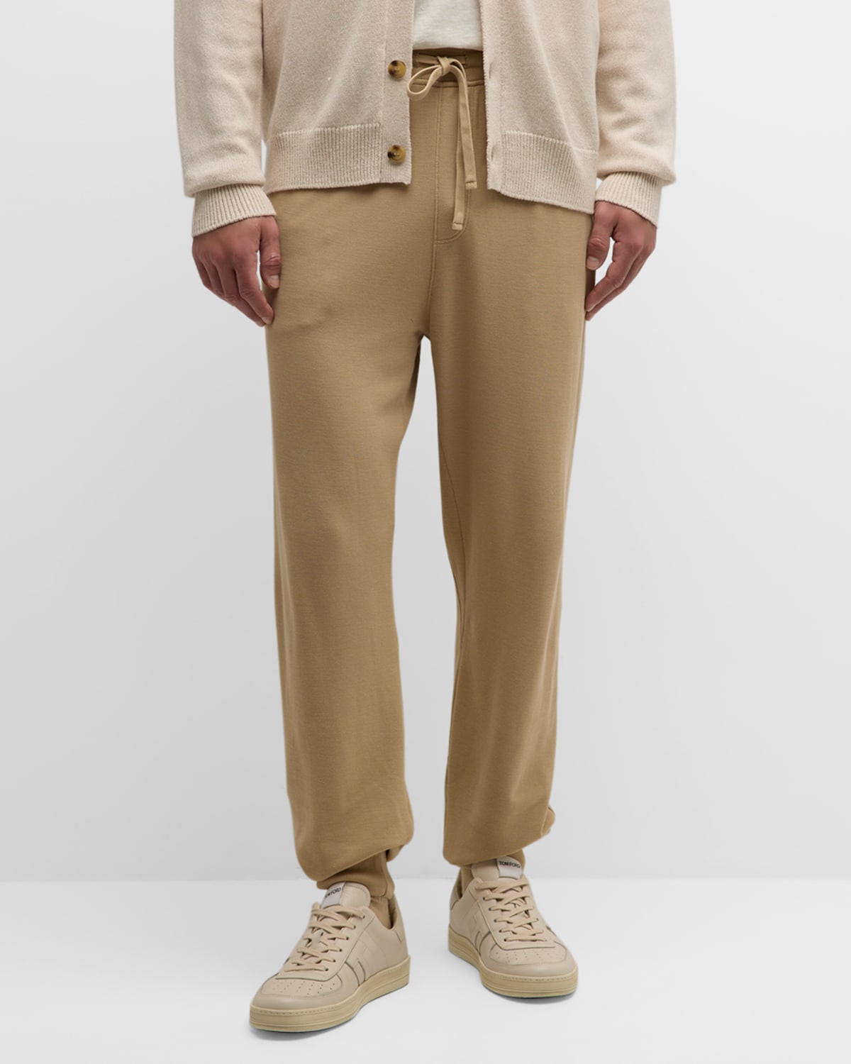 Shop Atm Anthony Thomas Melillo Men's Pique Relaxed-fit Sweatpants In Soft Fawn