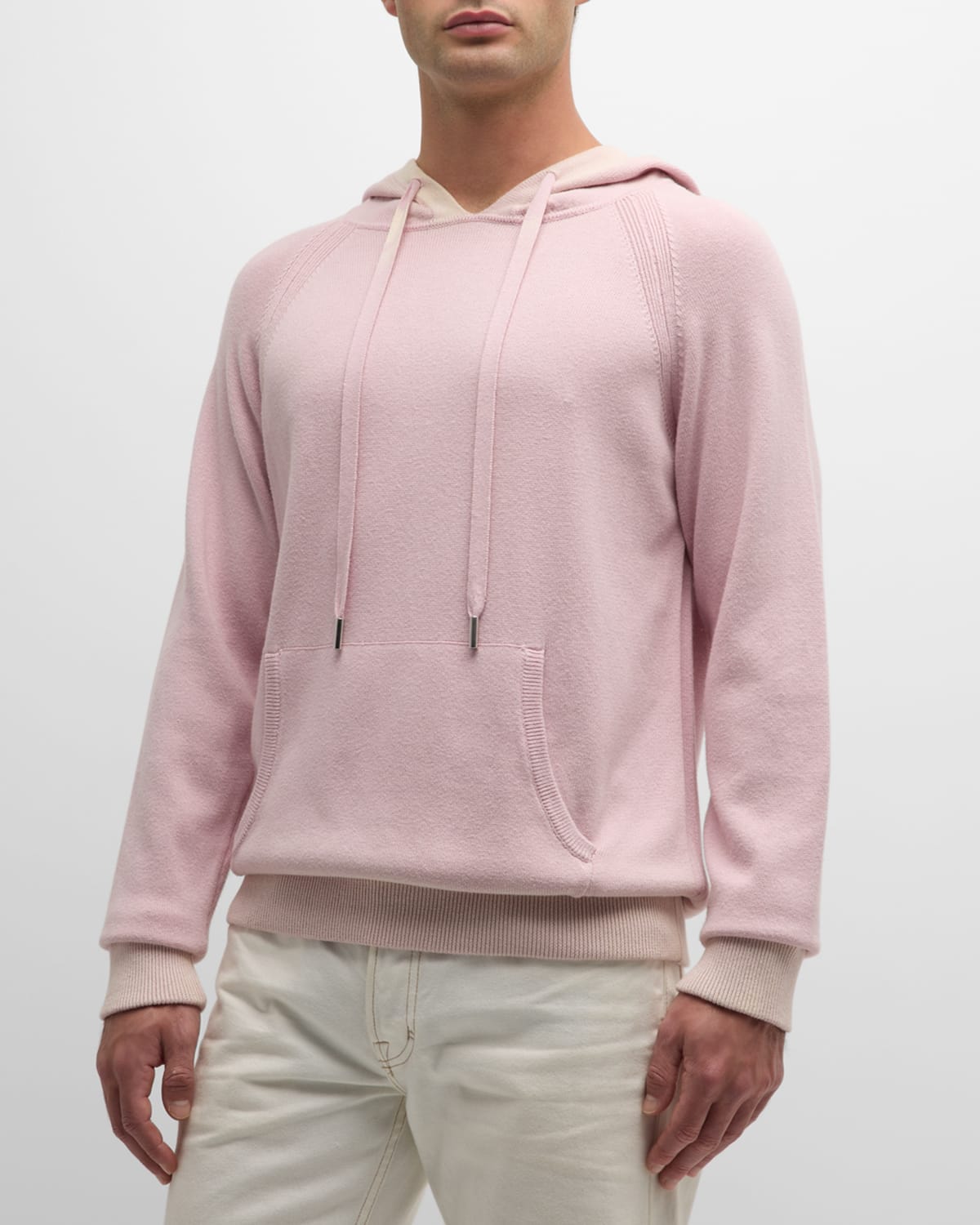 Atm Anthony Thomas Melillo Men's Faded Cotton-cashmere Raglan Hoodie In Pink Lilac