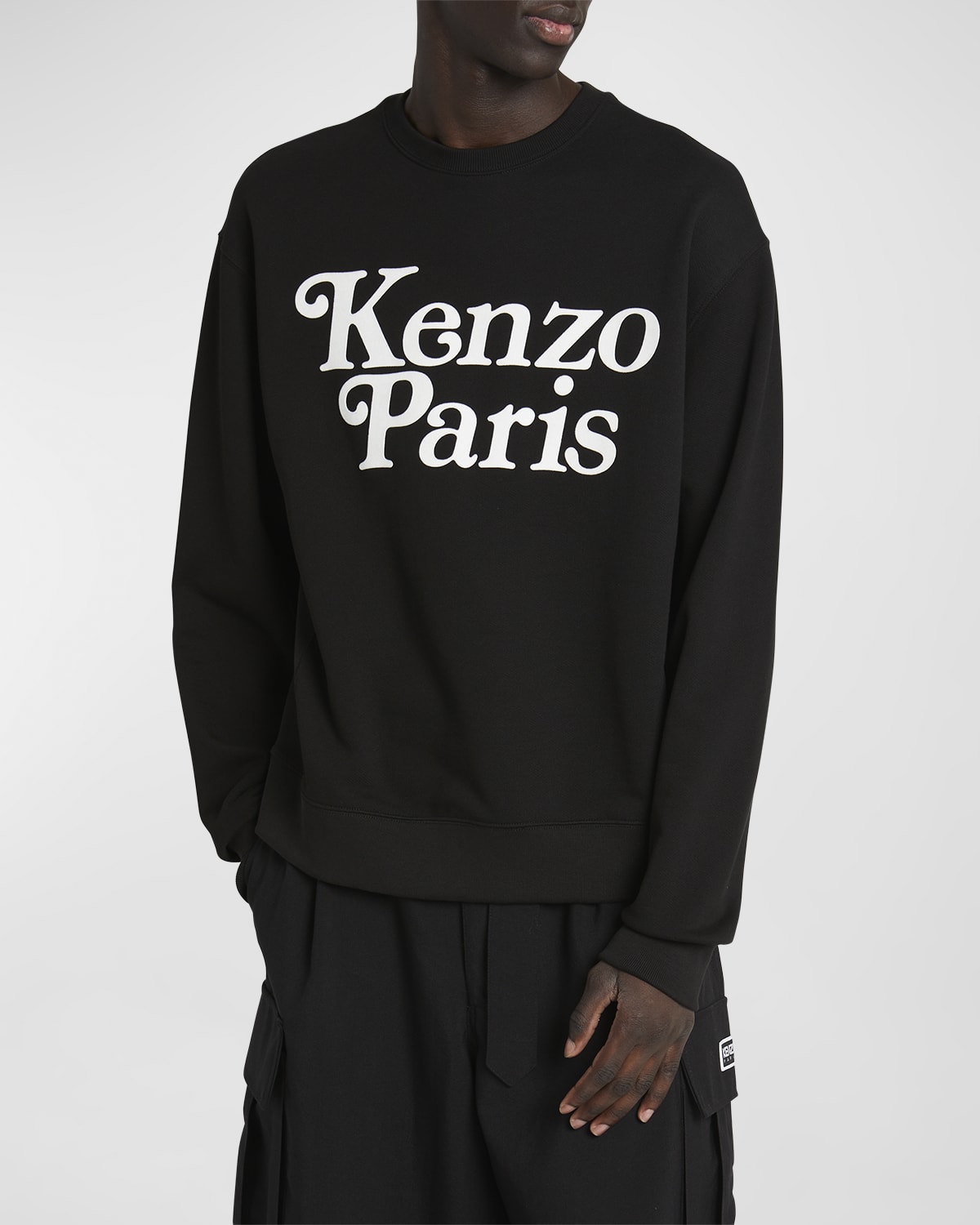 Shop Kenzo X Verdy Men's Logo-print Sweatshirt In Black