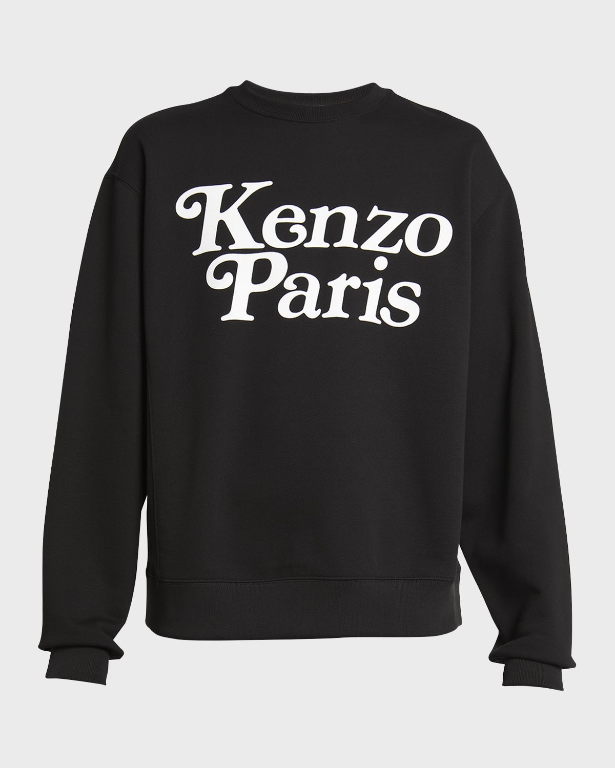 Kenzo Verdy Logo Cotton Graphic Sweatshirt In Black