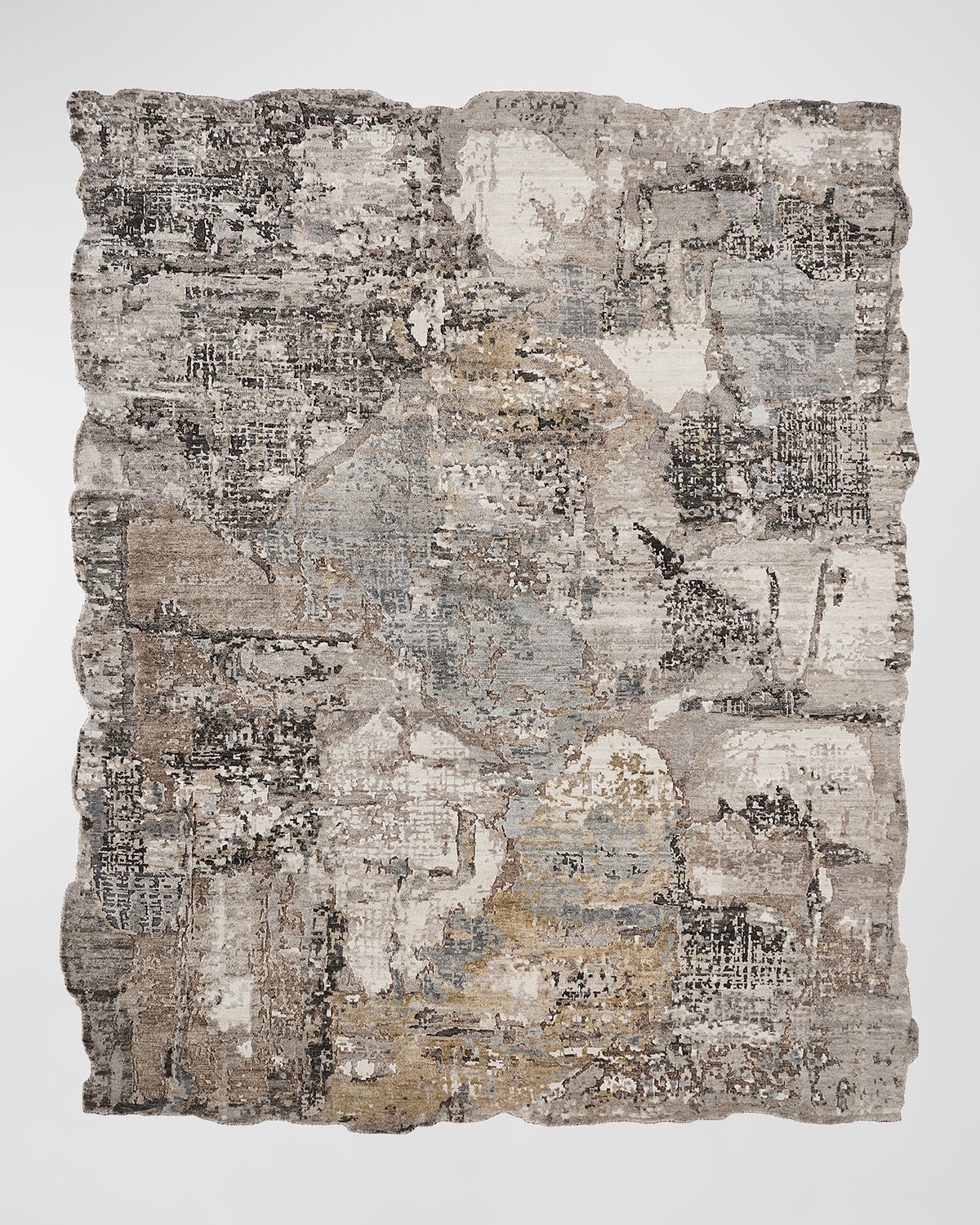 HAVEN & LOOM ABSTRACT HAND-KNOTTED RUG, 10' X 14' 