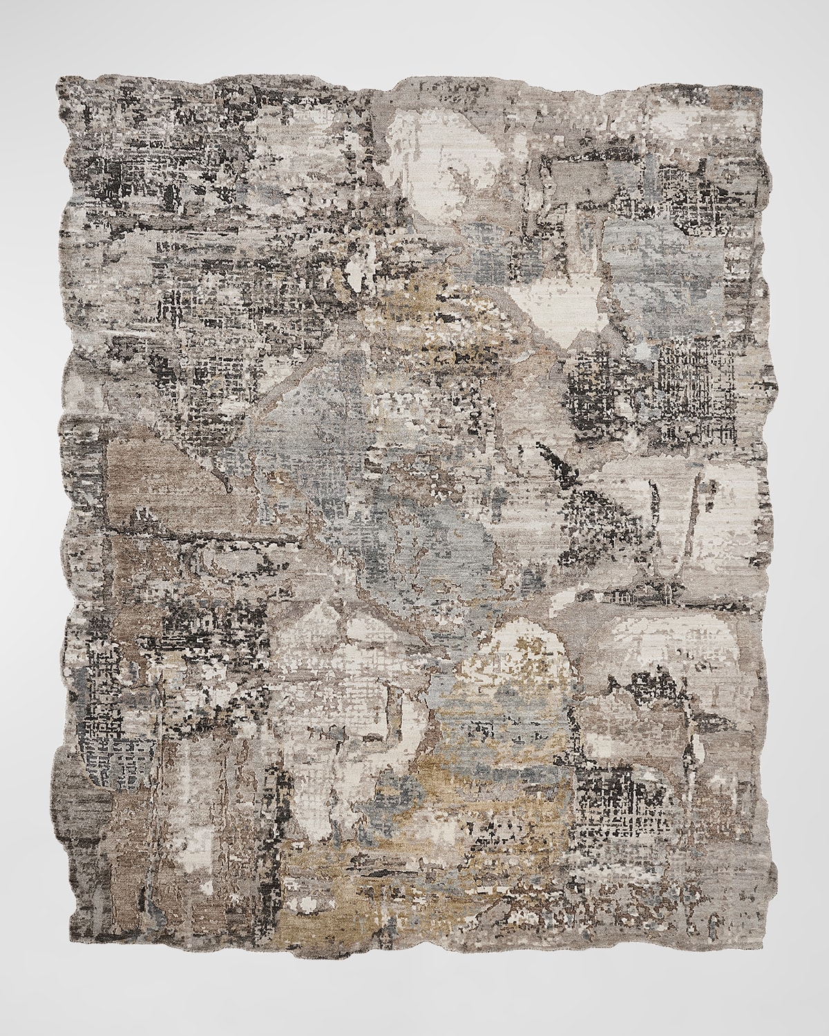 HAVEN & LOOM ABSTRACT HAND-KNOTTED RUNNER, 2' X 10' 