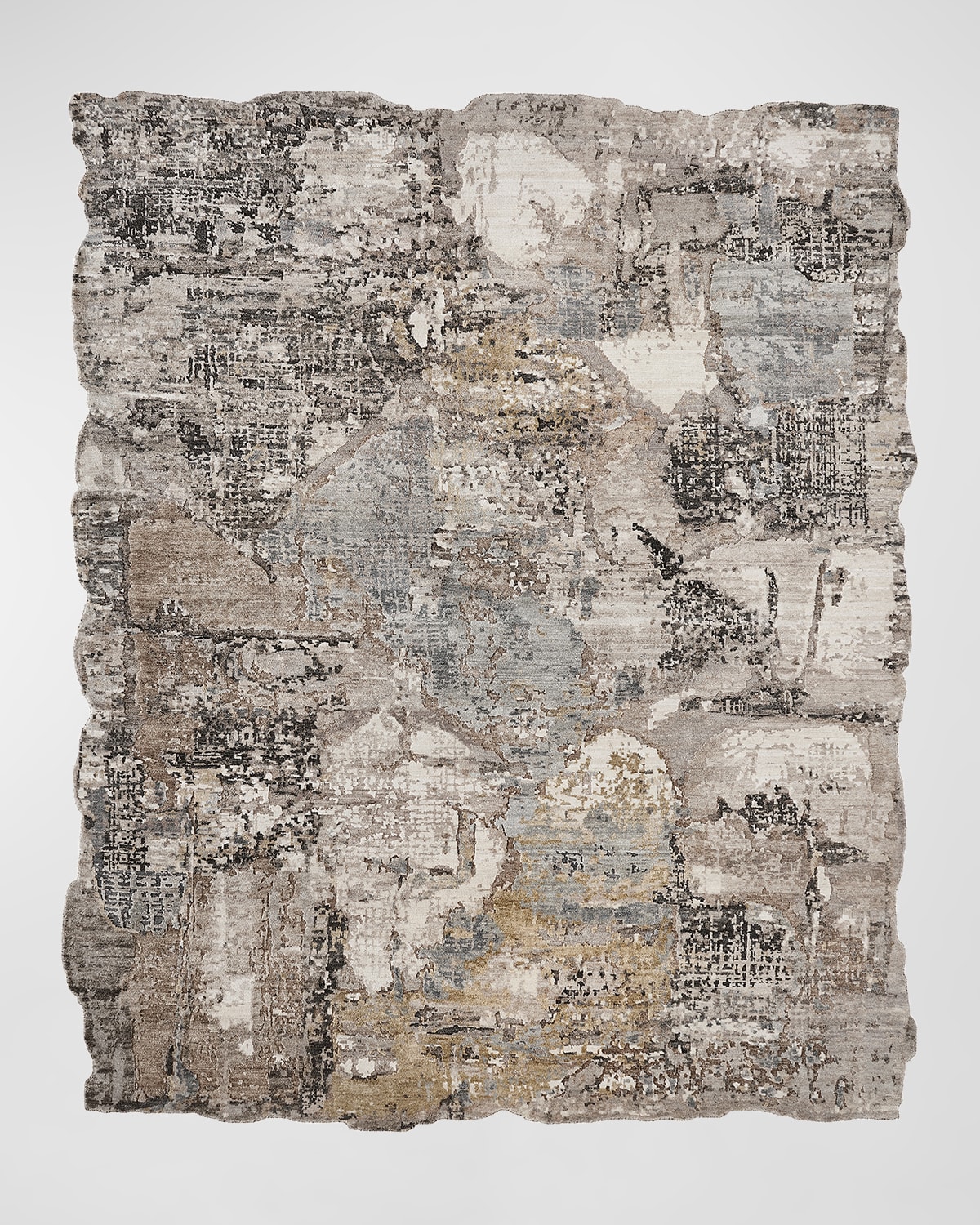 HAVEN & LOOM ABSTRACT HAND-KNOTTED RUG, 9' X 12' 