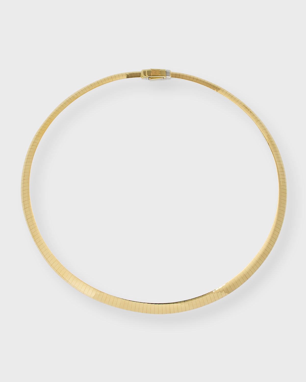 18K Gold Snake Chain Necklace, 6mm, 16"L