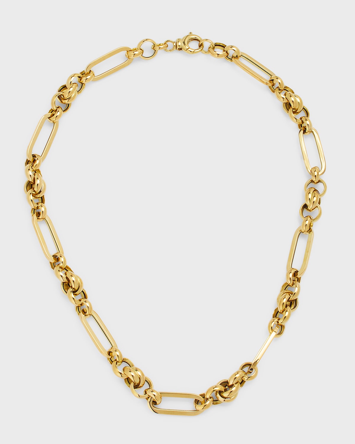 18K Gold Snake Chain Necklace, 6mm, 18"L