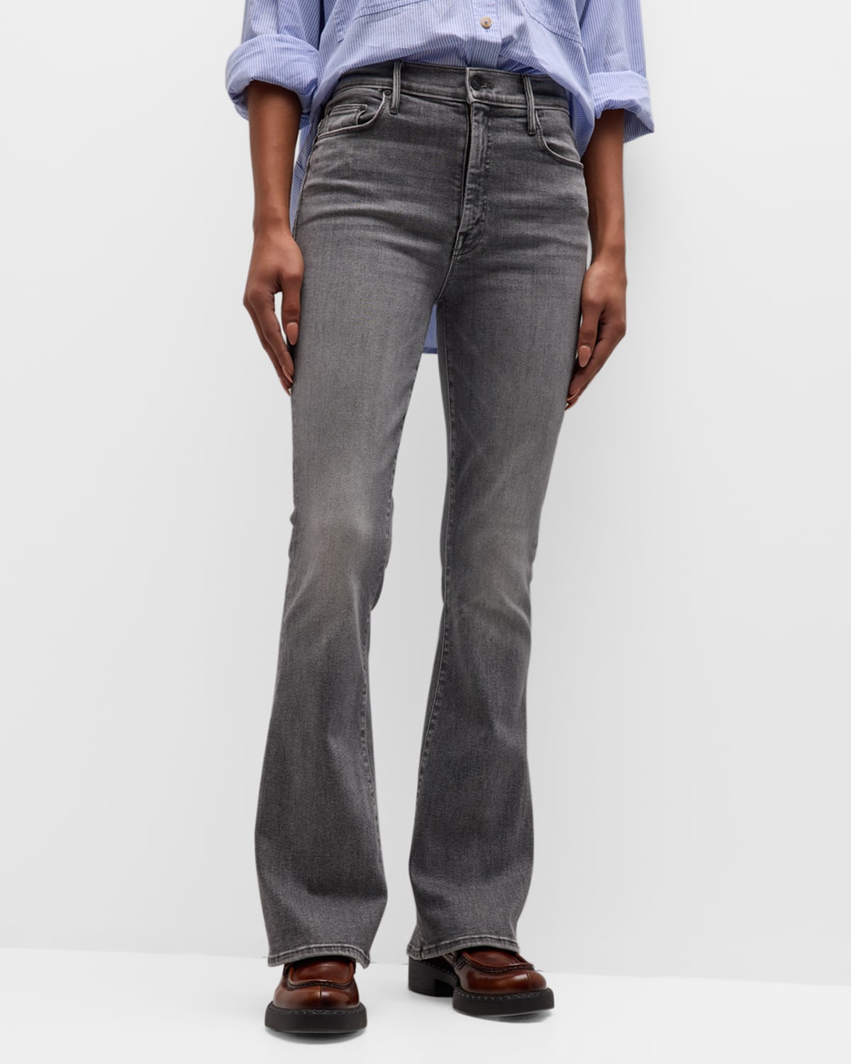 Shop Mother The High Waisted Weekender Jeans In Nothern Lights