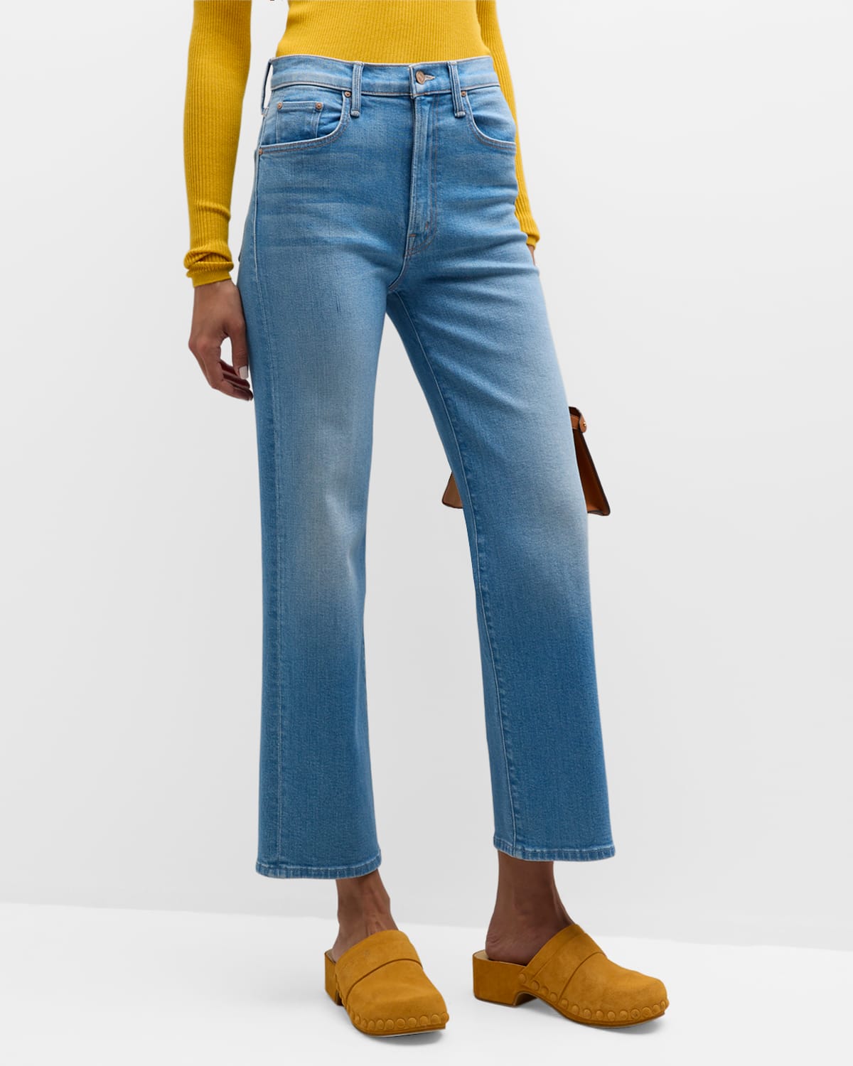 Mother The Rambler Zip Ankle Jeans In Going Dutch
