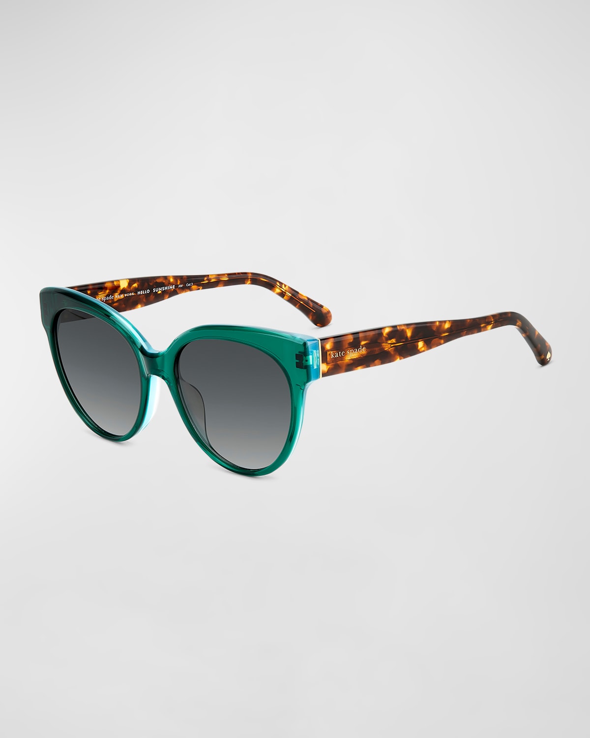 aubriela acetate round sunglasses