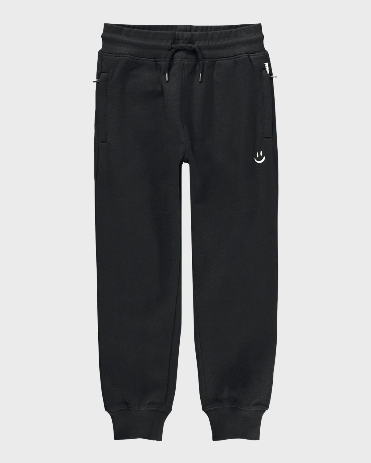 Shop Molo Boy's Alvar Sweatpants In Black