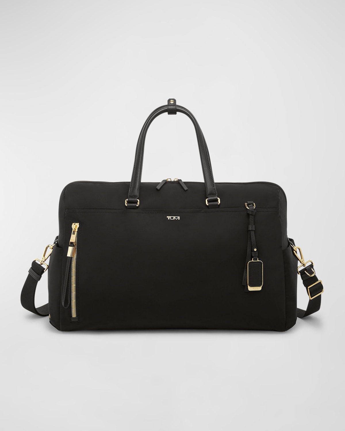 Shop Tumi Venice Duffel Bag In Black/gold