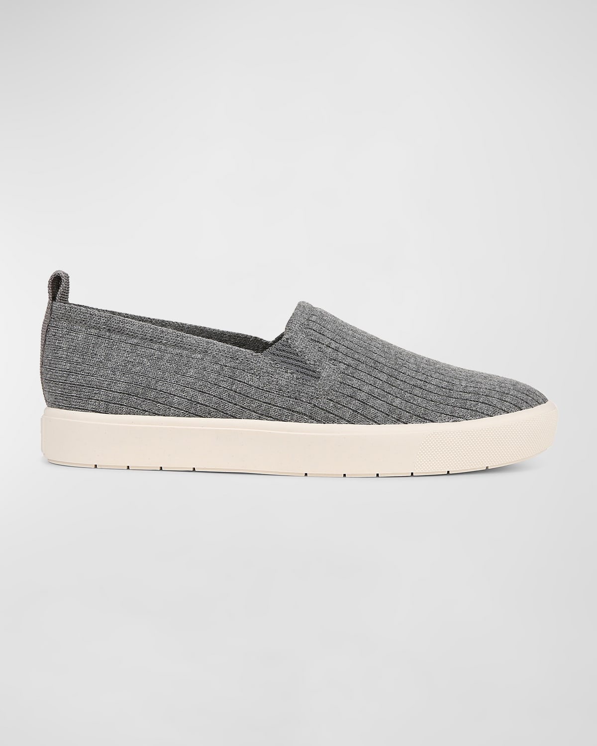 Vince Blair Perforated Suede Slip-on Sneakers In Heathergrey