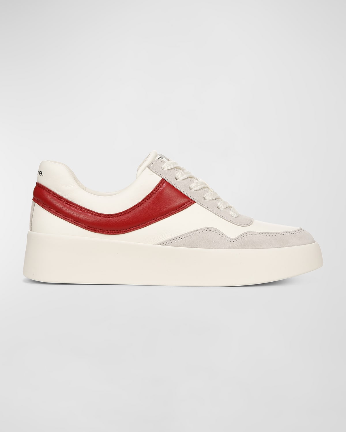 Vince Women's Warren Court Lace Up Sneakers In Milk/crimson