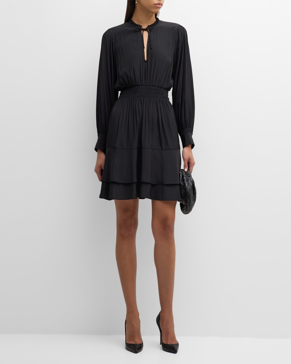 Olivia Tiered Smocked A-Line Mini Dress