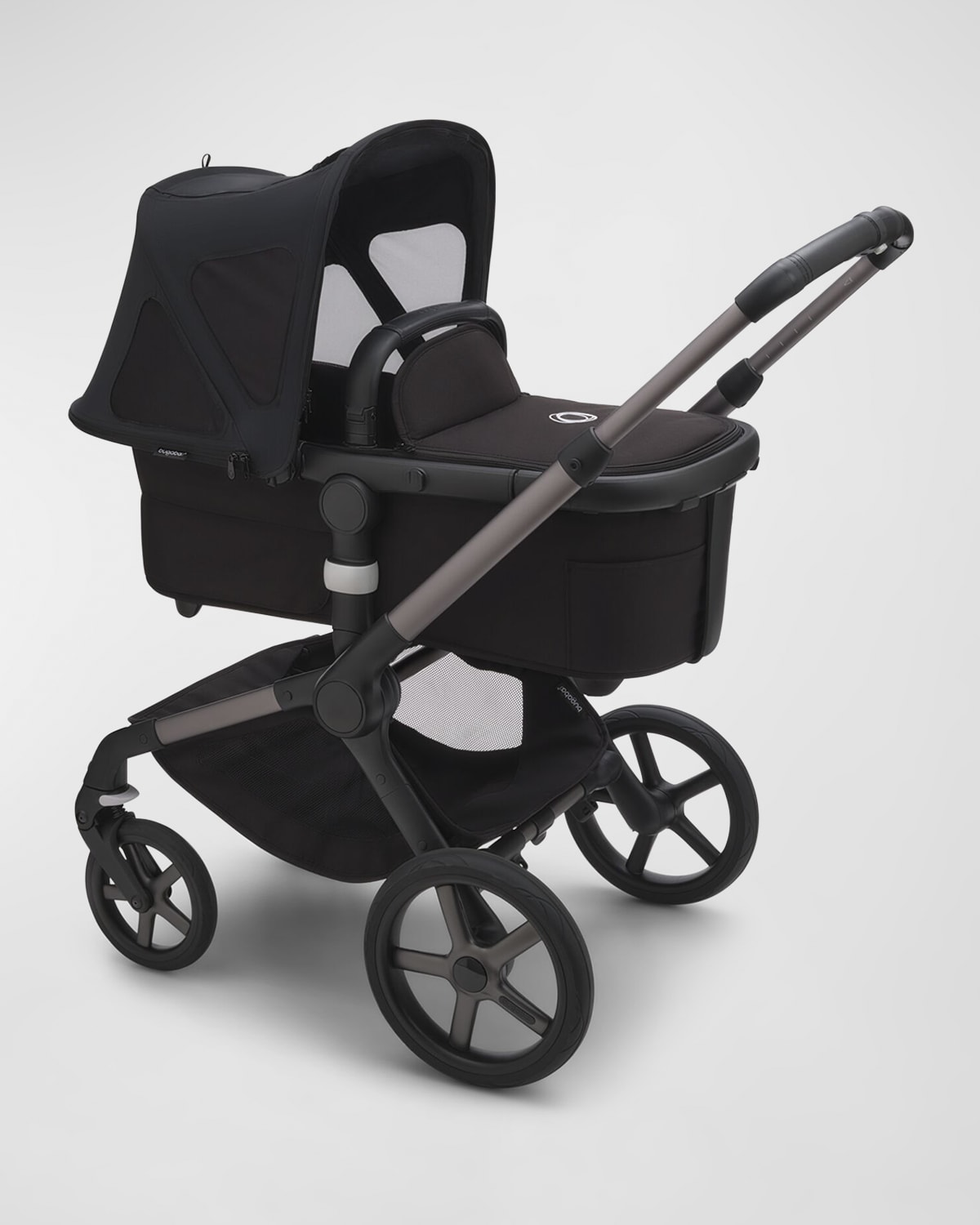 Bugaboo Fox Breezy Sun Canopy In Midnight Black