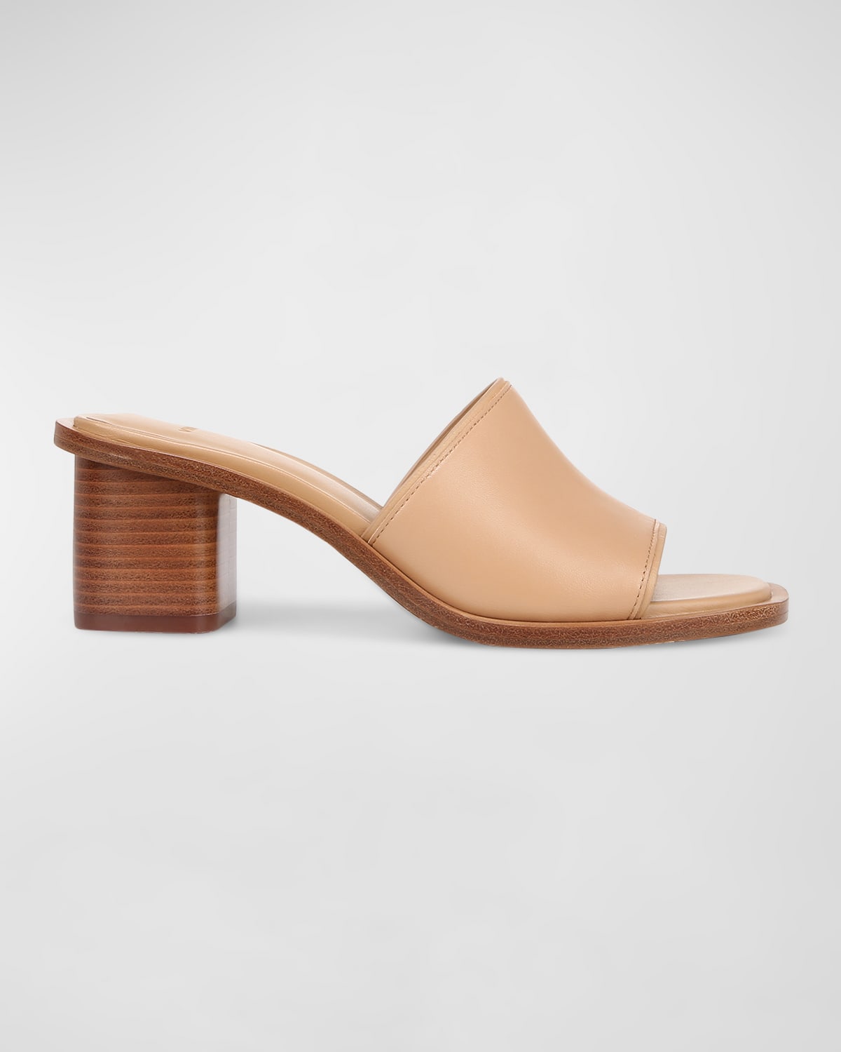 Donna Leather Mule Sandals