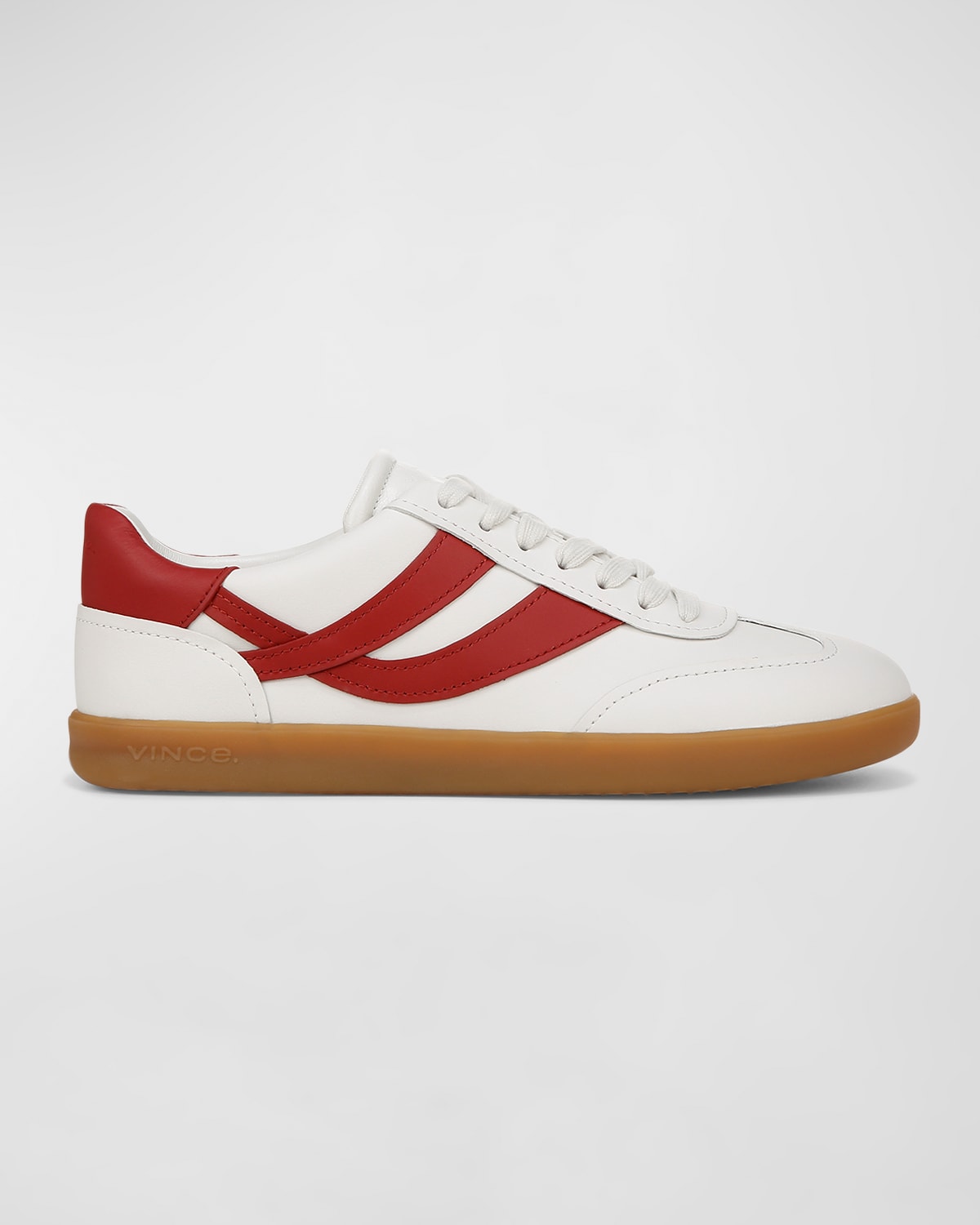 VINCE OASIS BICOLOR LEATHER RETRO SNEAKERS