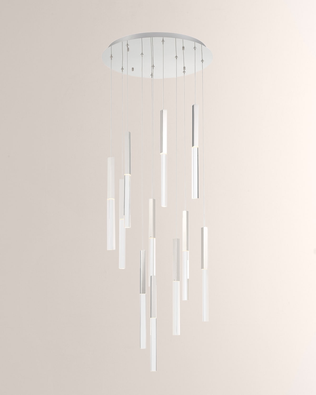 Eurofase Benicia Led Chandelier, 22" Round In Polished Nickel
