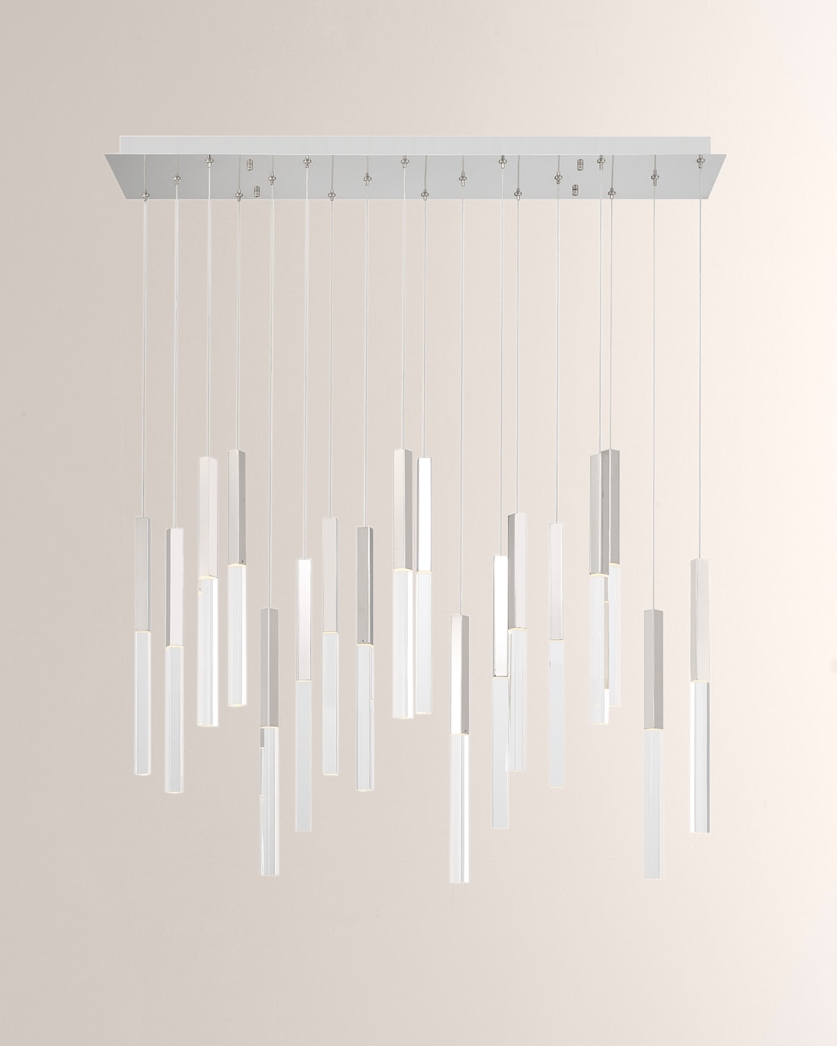 Eurofase Benicio Led Chandelier, 42" In Polished Nickel