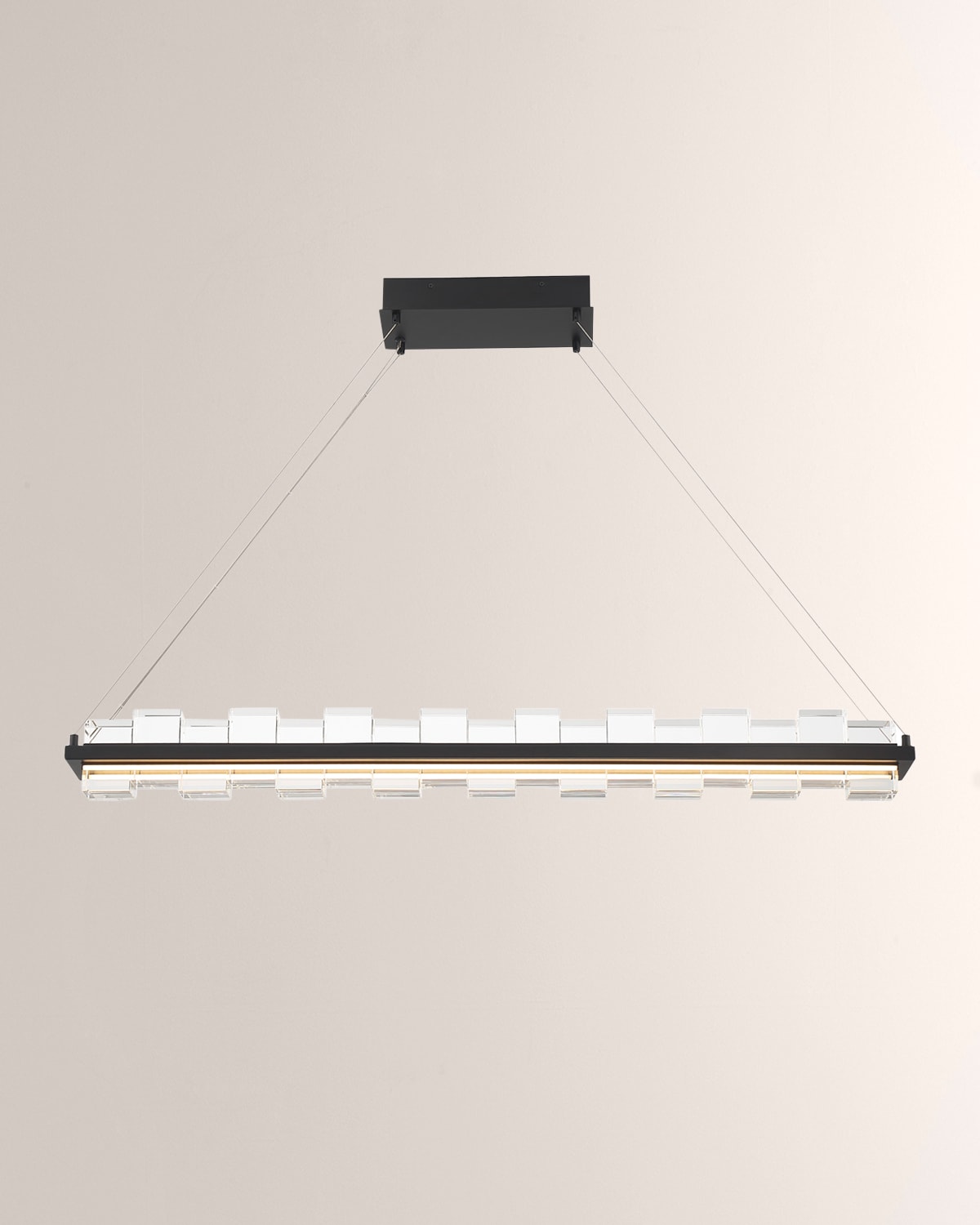 Eurofase Bruco Linear Led Chandelier, 45.3" In Black