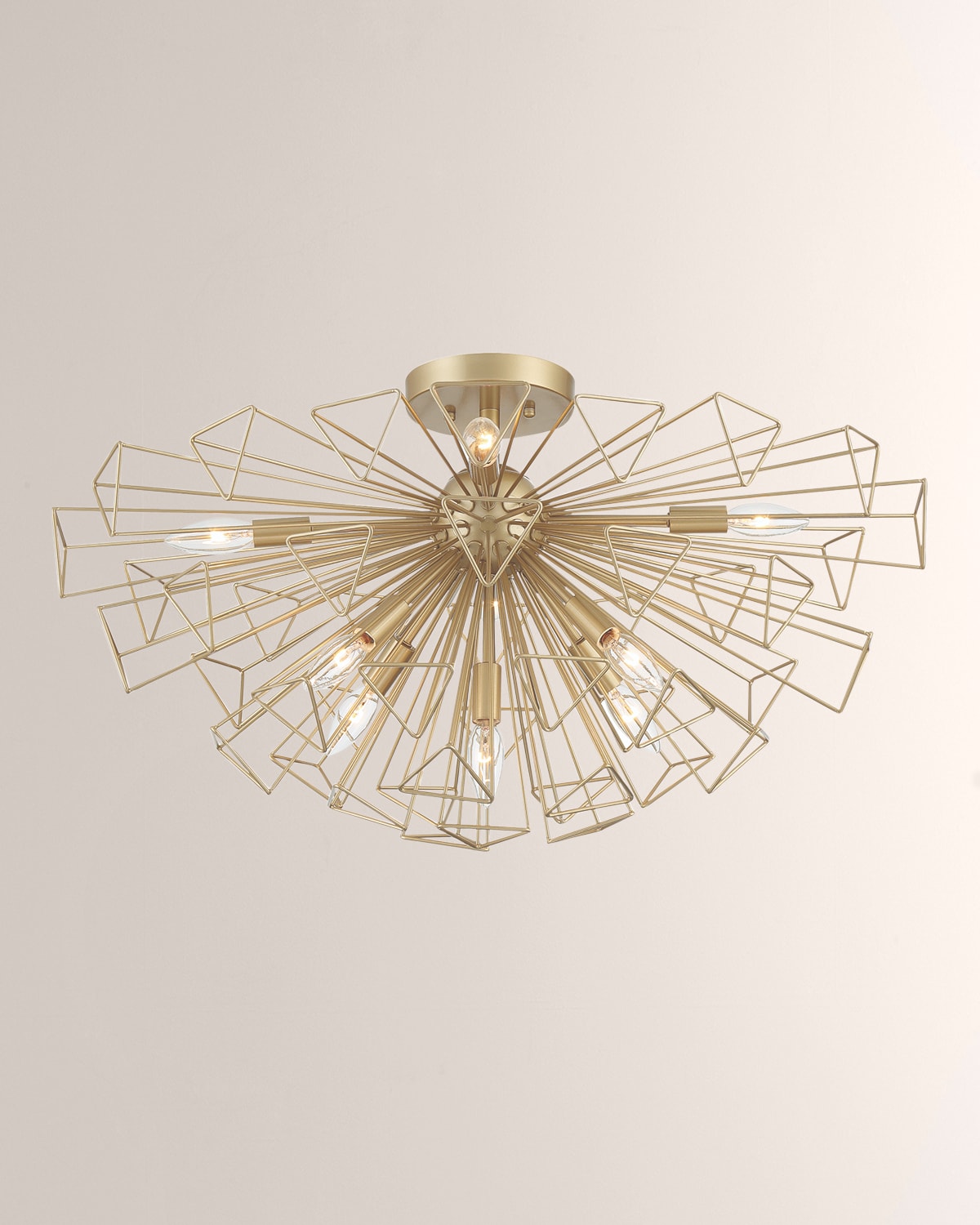 Eurofase Dendelio 22" Pendant/semi-flush Mount In Gold