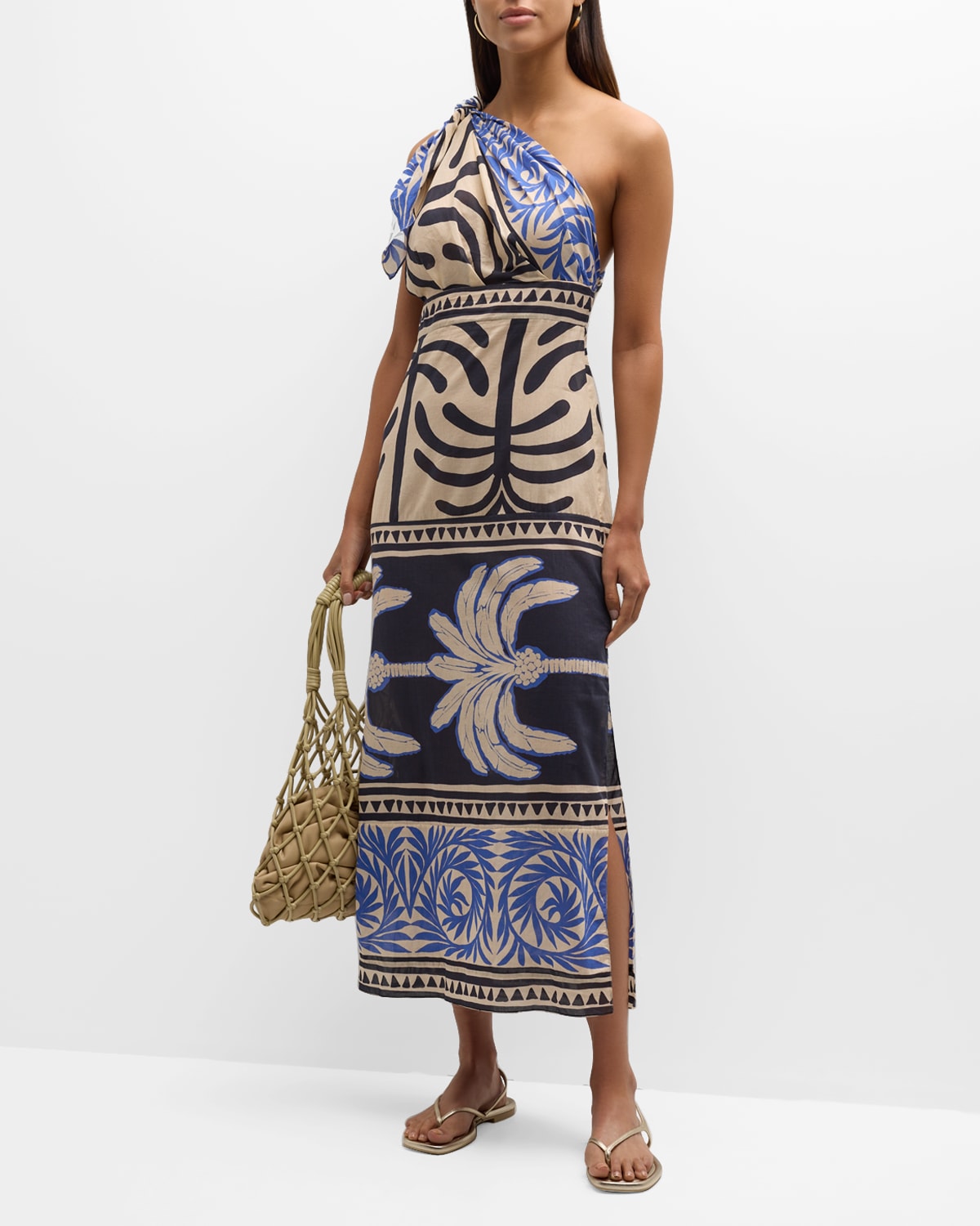Tanga Coast Asymmetric Maxi Dress