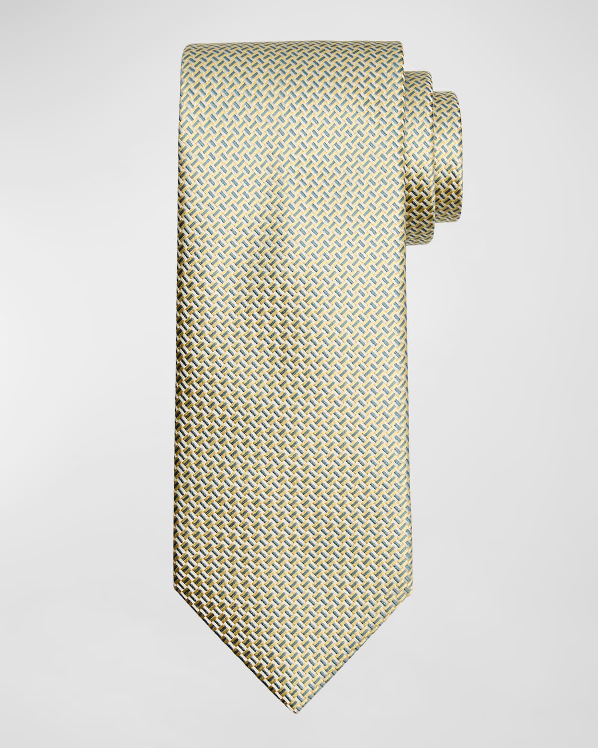 Men's Silk Jacquard Basketweave Tie