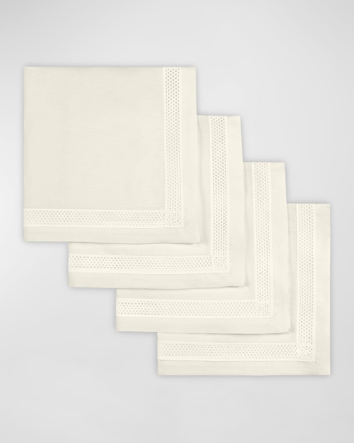 Home Treasures Riley Dinner Napkins 6-piece Set In Ivory