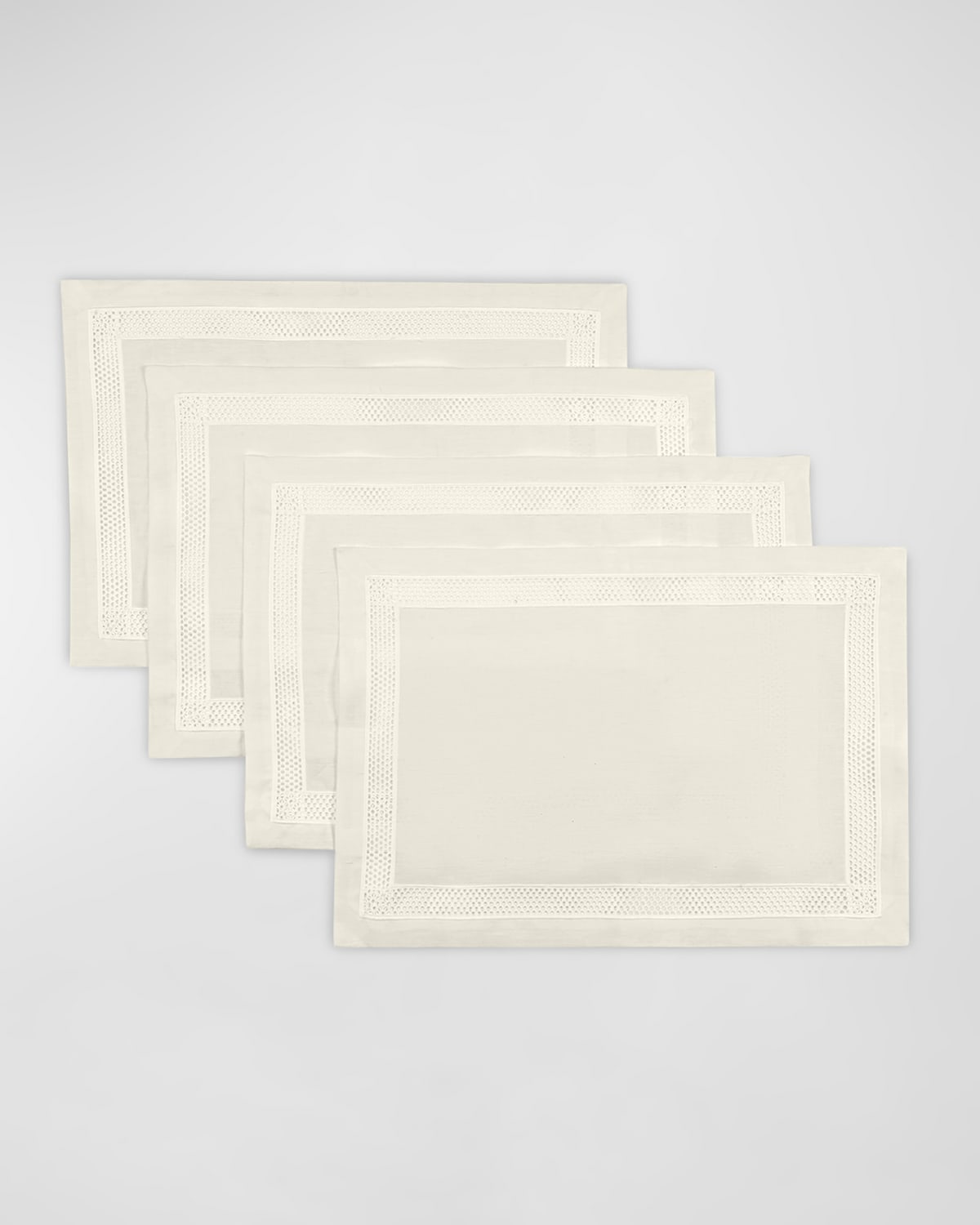 Home Treasures Riley Placemats 6-piece Set In Ivory